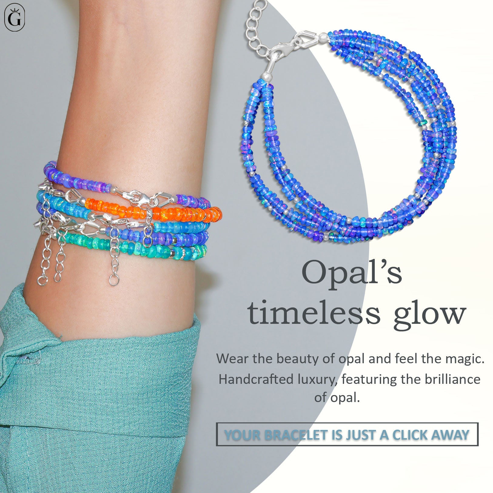 opal bracelet luxury design for weddings and gifts in USA