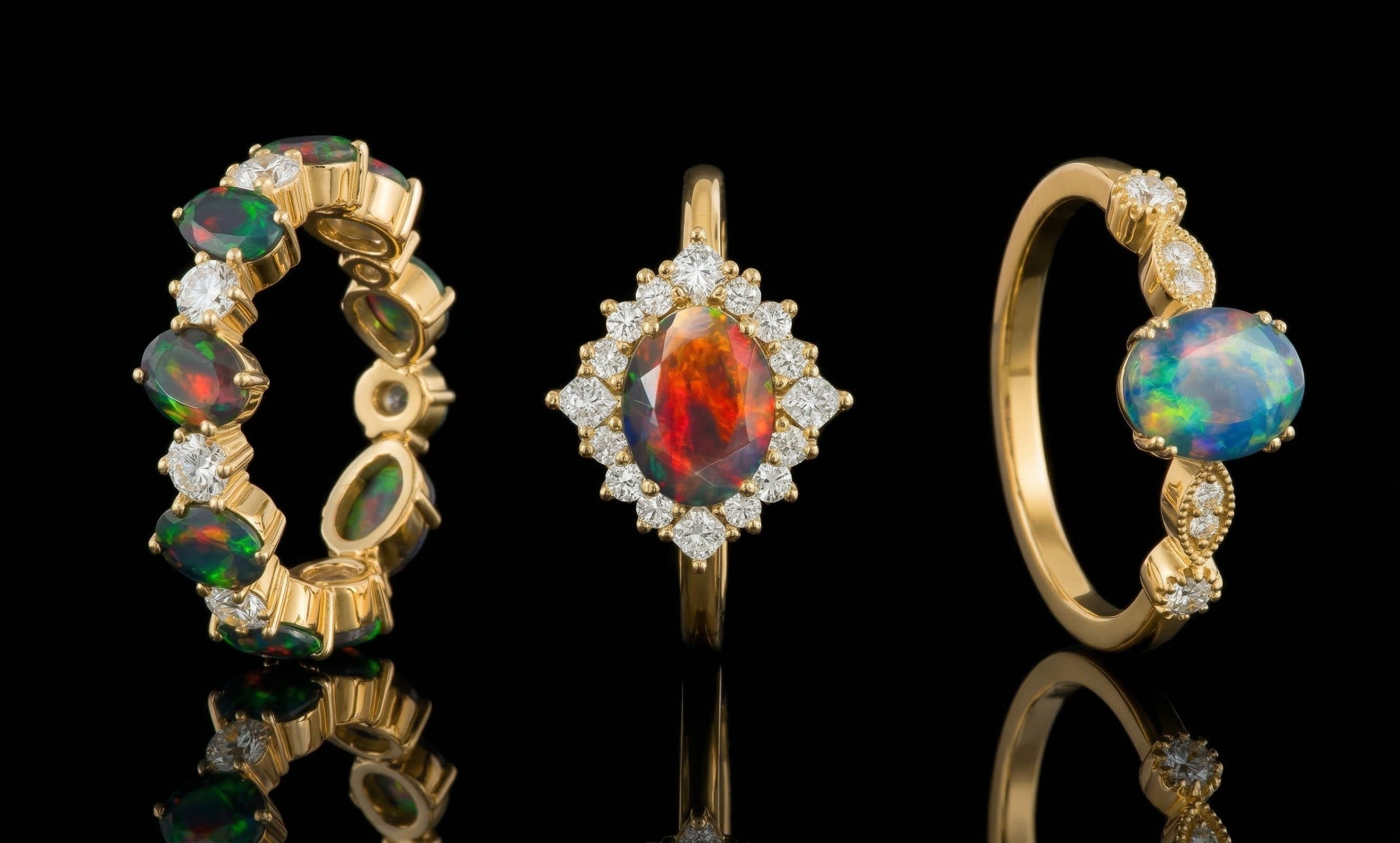 Black Opal Rings: Beauty, Symbolism, Origins and Care Tips