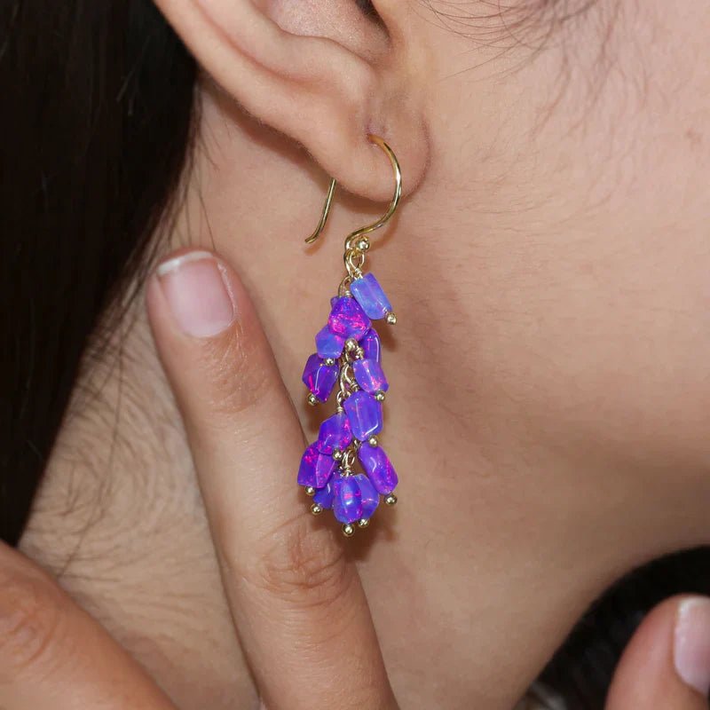 Lavender Opal Earrings - Add a Touch of Magic to Your Jewelry Collection - Goodstone Jewels
