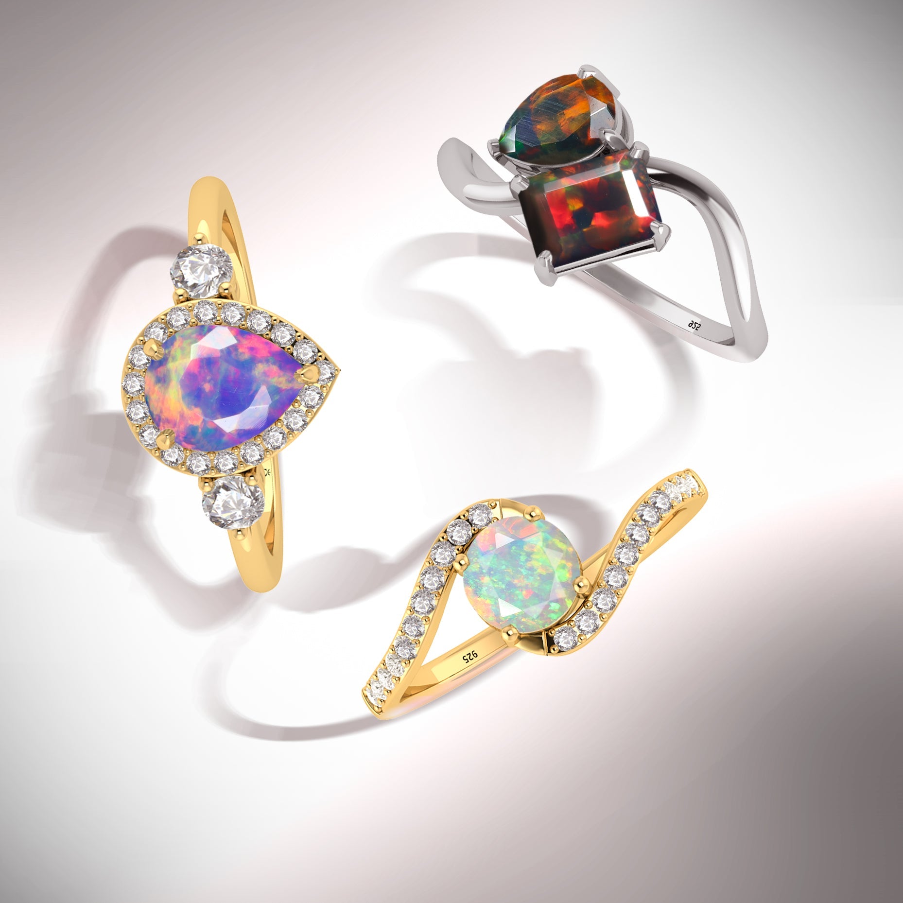 Birthstone Opal Ring Opal Color Matters More Than Other Gemstones