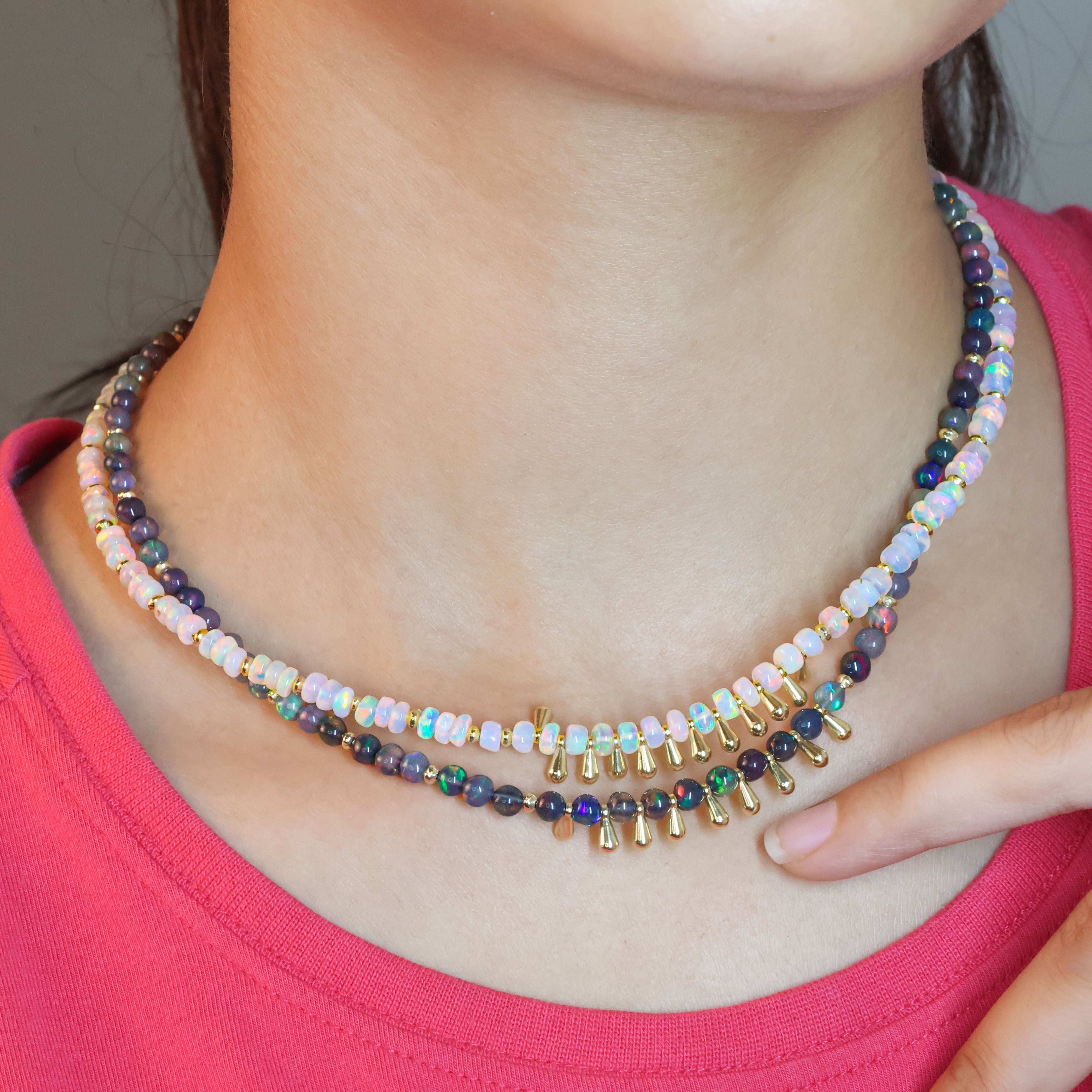 Beaded Gemstone Necklace