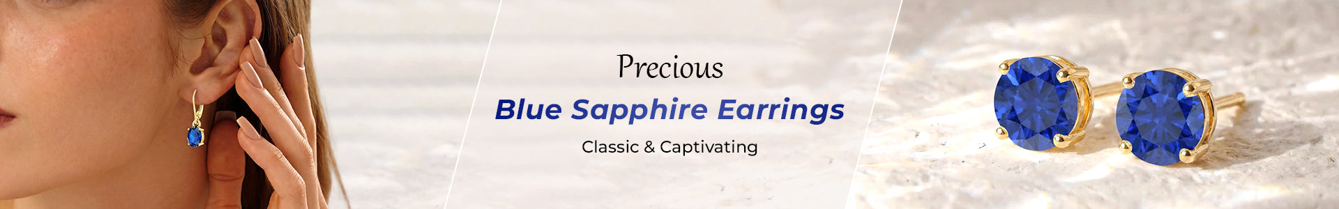 Elegant Blue Sapphire Earrings Design