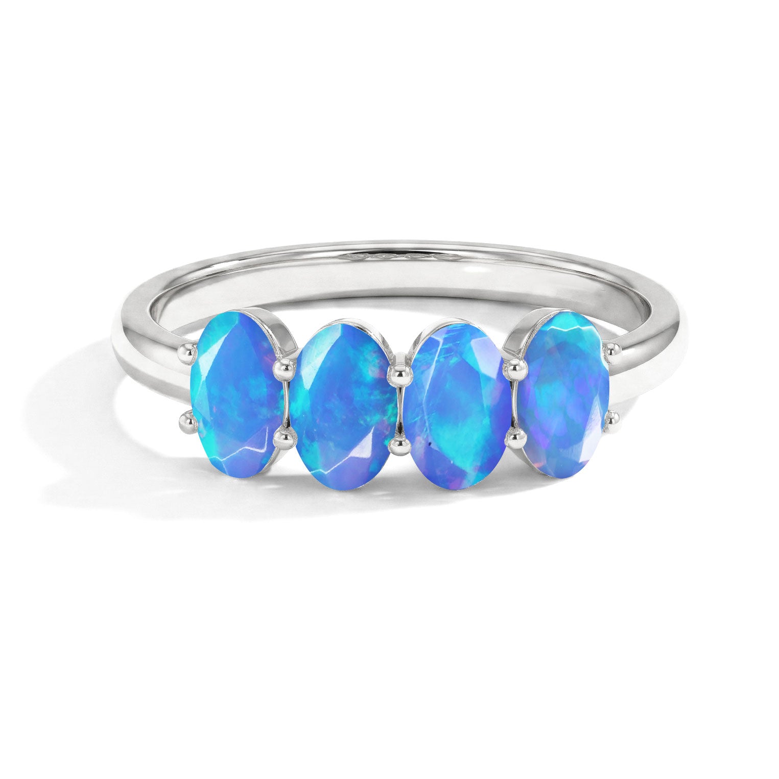 Close Up Blue Opal Ring, Genuine Blue Opal Jewelry, Oval Opal Ring, Sterling Silver Blue Opal Ring, Blue Fire Opal Ring, Stacking Ring, October Birthstone Jewelry, Handmade Silver Ring, Minimalist Opal Band, Luxury Gemstone Ring, Women's Gift Ring, Artisan Jewelry, Fine Opal Ring