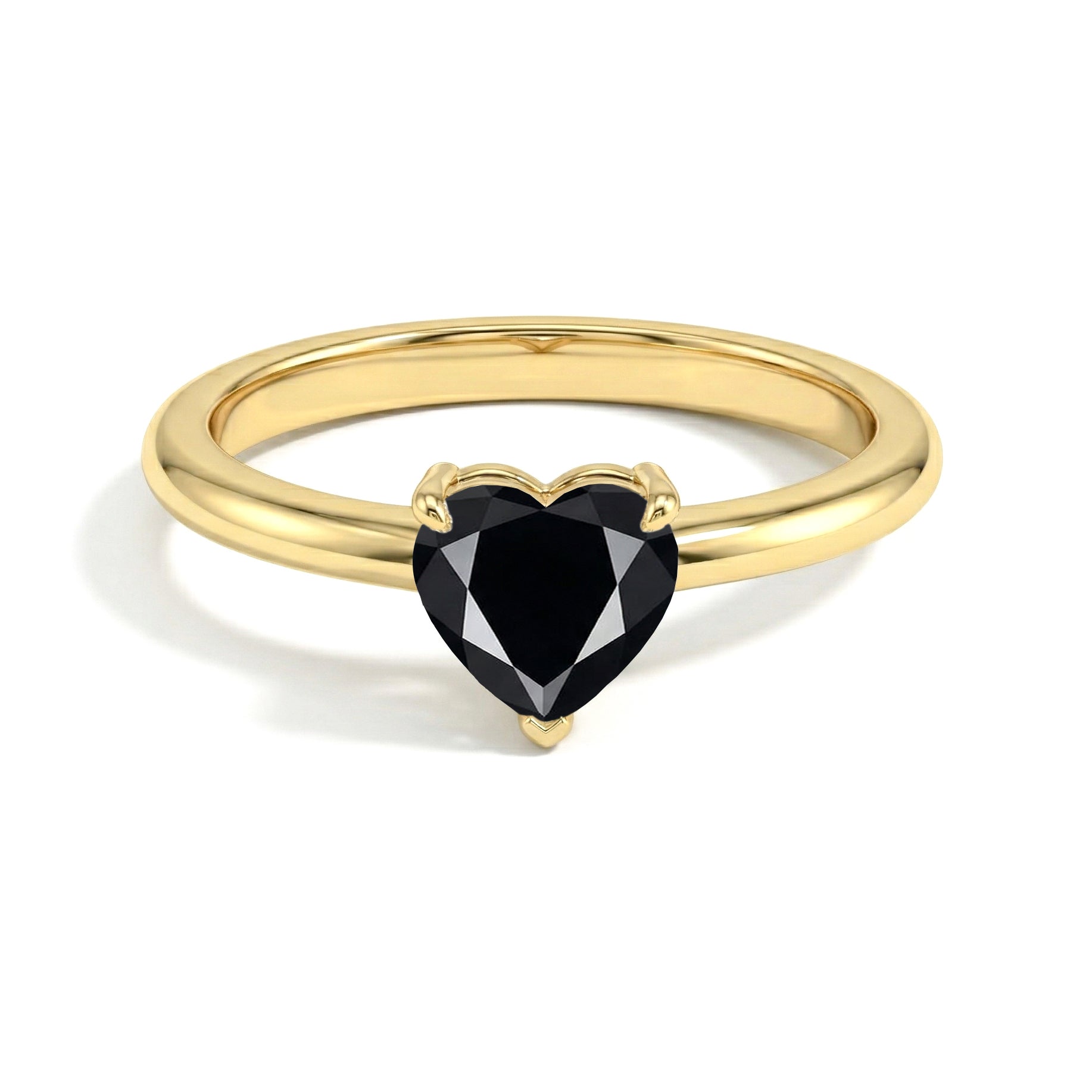 natural black onyx heart jewelry, heart gemstone solitaire, elegant jewelry ring, handcrafted fine accessory, women's luxury jewelry, timeless promise jewelry, romantic gemstone gift, artisan fashion ring, polished heart gemstone, anniversary jewelry, birthday gift, minimalist design, classic jewelry style, black gemstone accessory, fine handcrafted jewelry