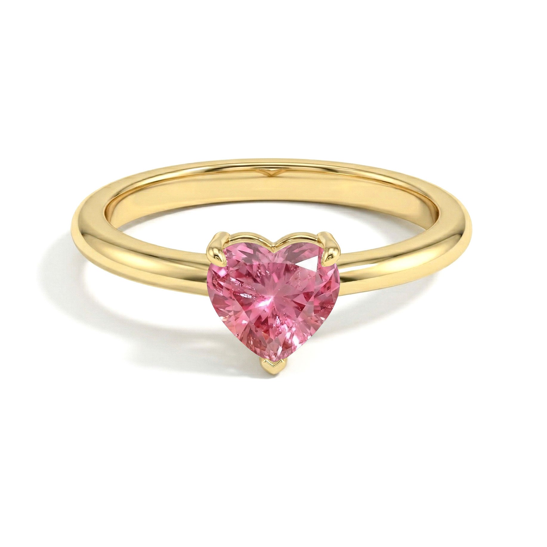 heart shaped pink gemstone, solitaire jewelry ring, handcrafted silver accessory, gold filled handcrafted jewelry, elegant promise ring, women's anniversary jewelry, polished gemstone brilliance, luxury handcrafted ring, fine jewelry style, timeless romantic design, artisan craftsmanship, fashion jewelry, premium ring, minimalist elegance, everyday accessory