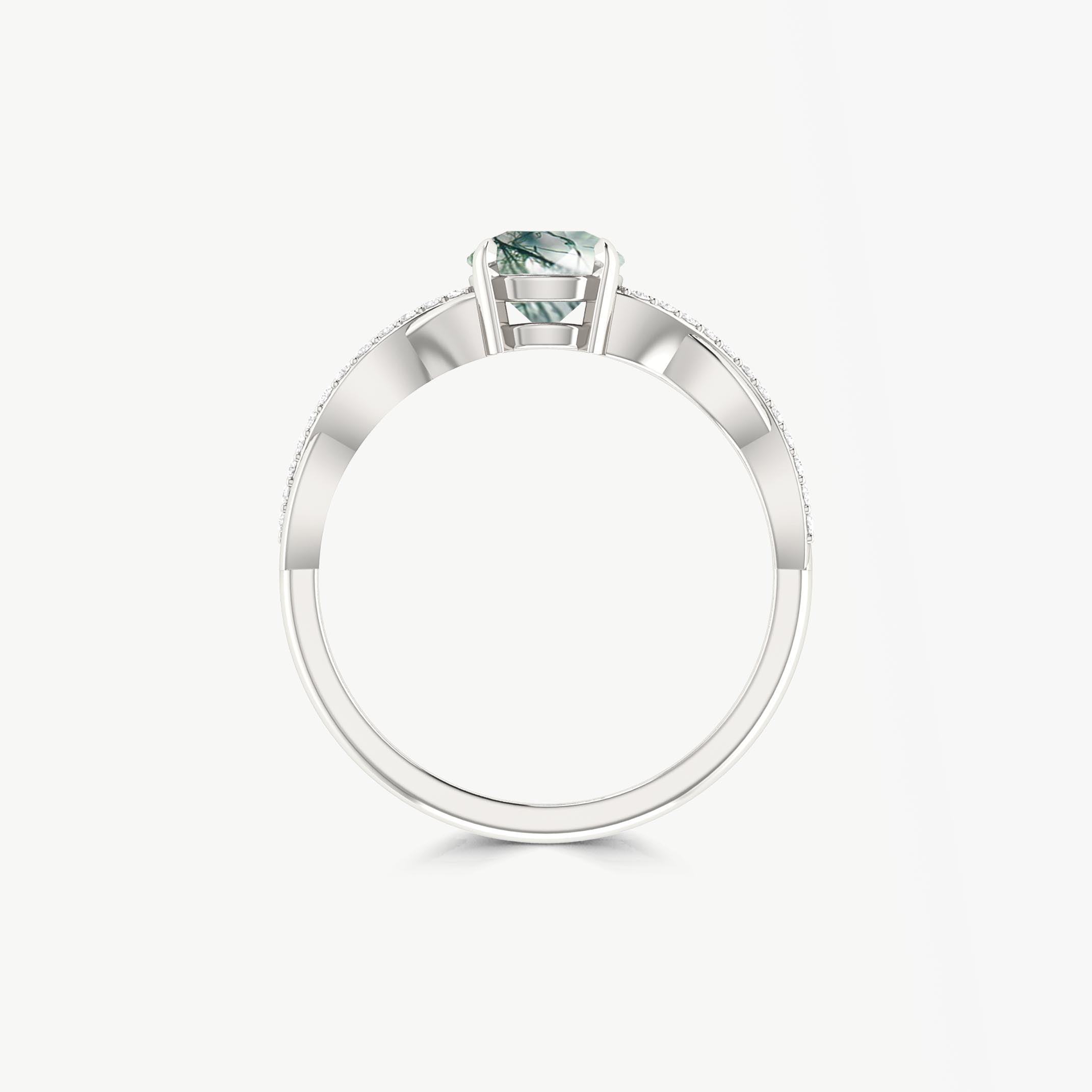 moss agate ring
