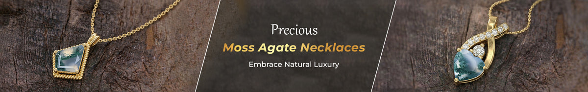 Moss Agate Pendant with Natural Gemstone