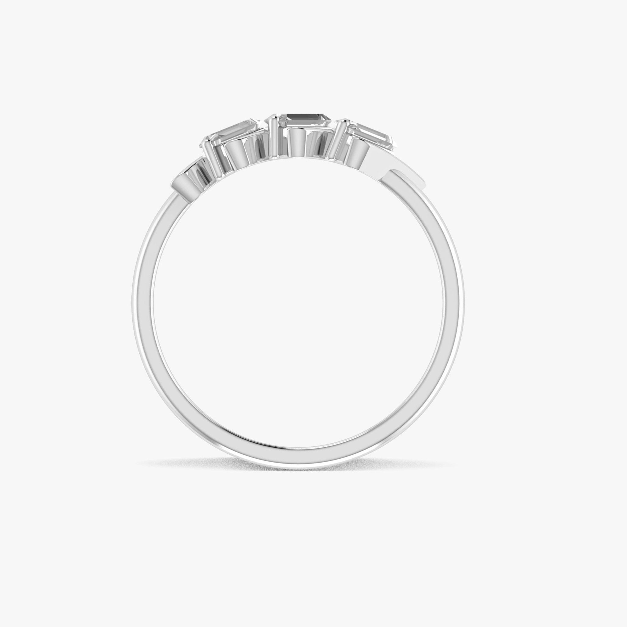 Baguette Cut Triple Zircon Ring - Goodstone Jewels