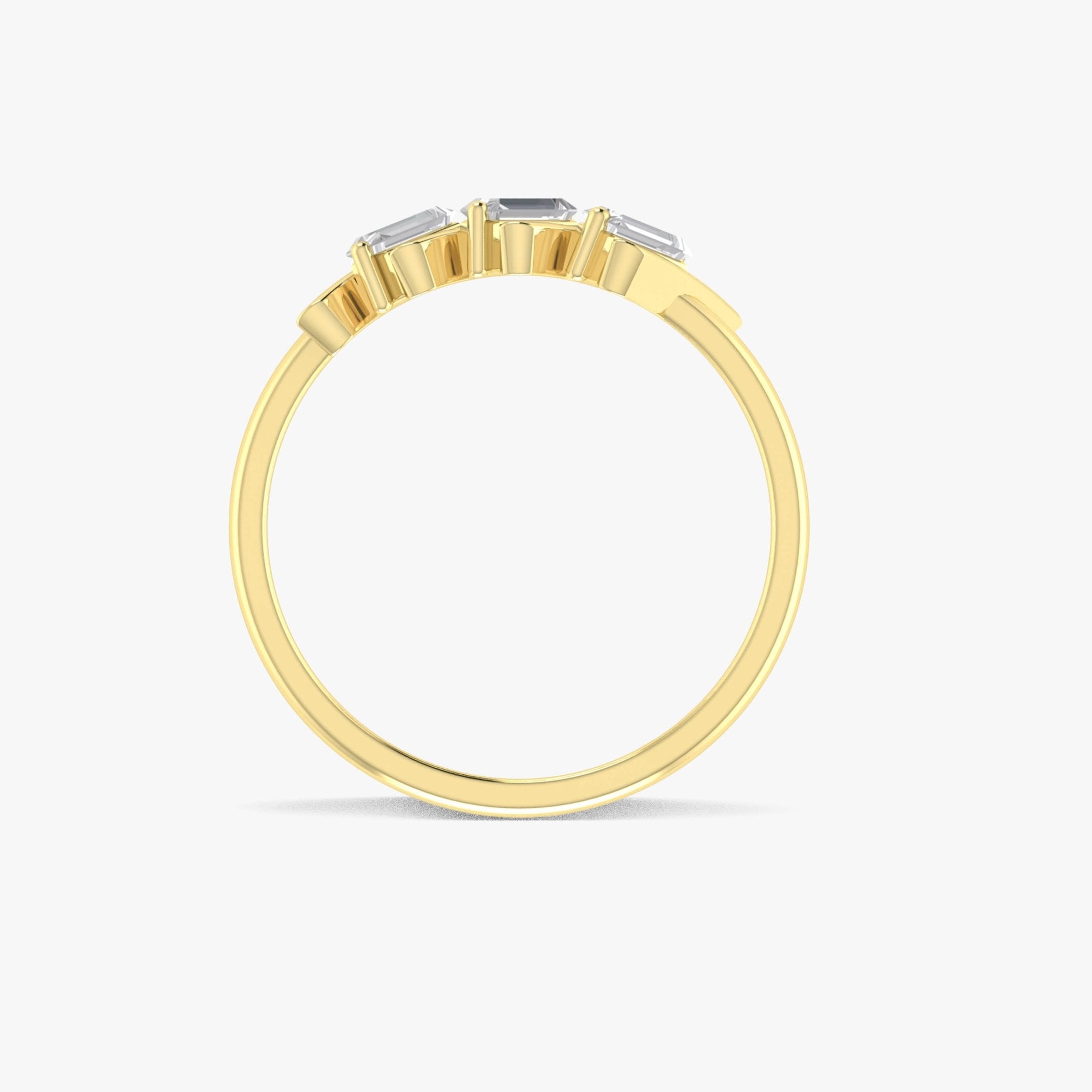 Baguette Cut Triple Zircon Ring - Goodstone Jewels