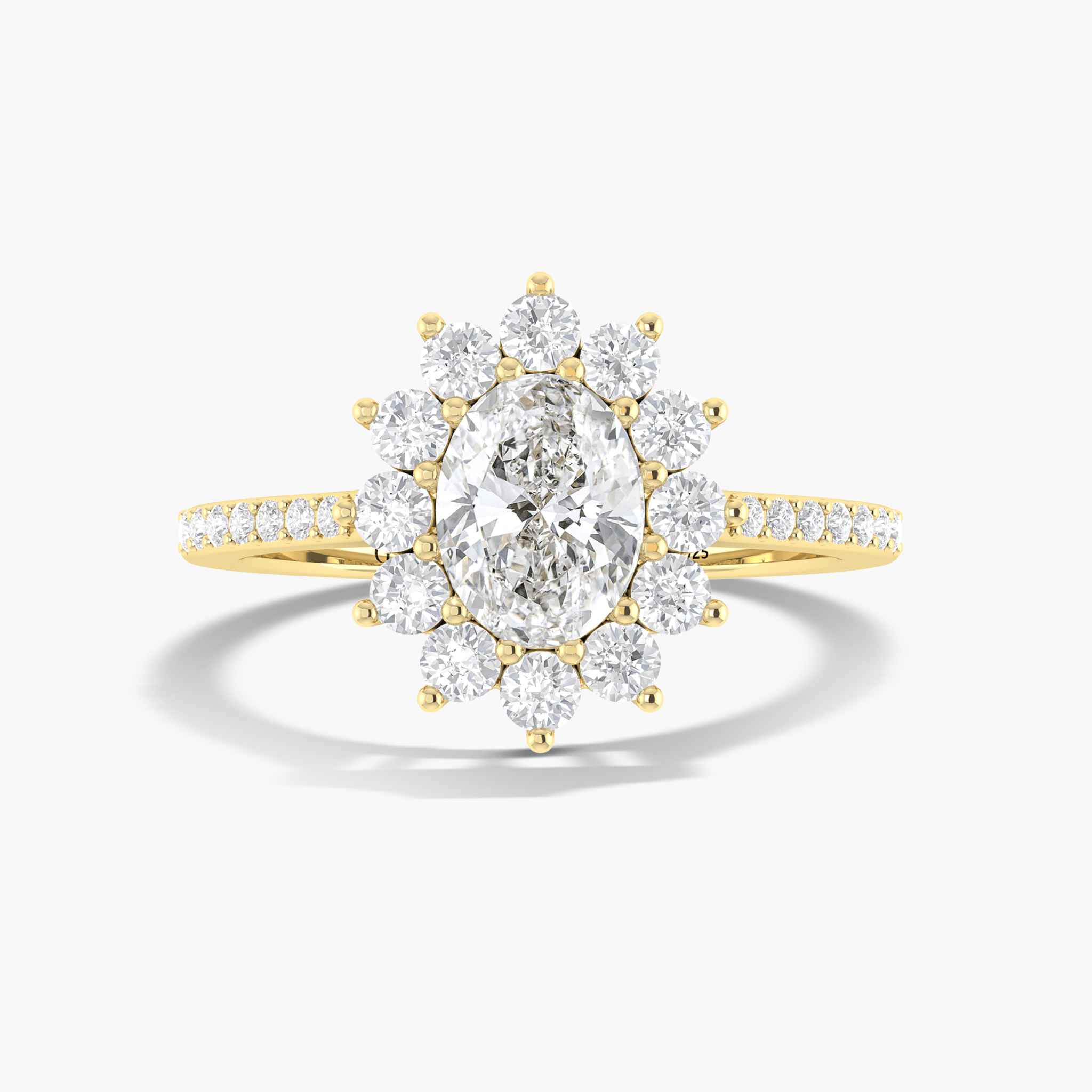 Beautiful sparkle Oval Cubic Zirconia unique design ring - Goodstone Jewels