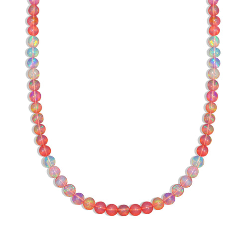 Red Opal Necklace Shaded Gemstone