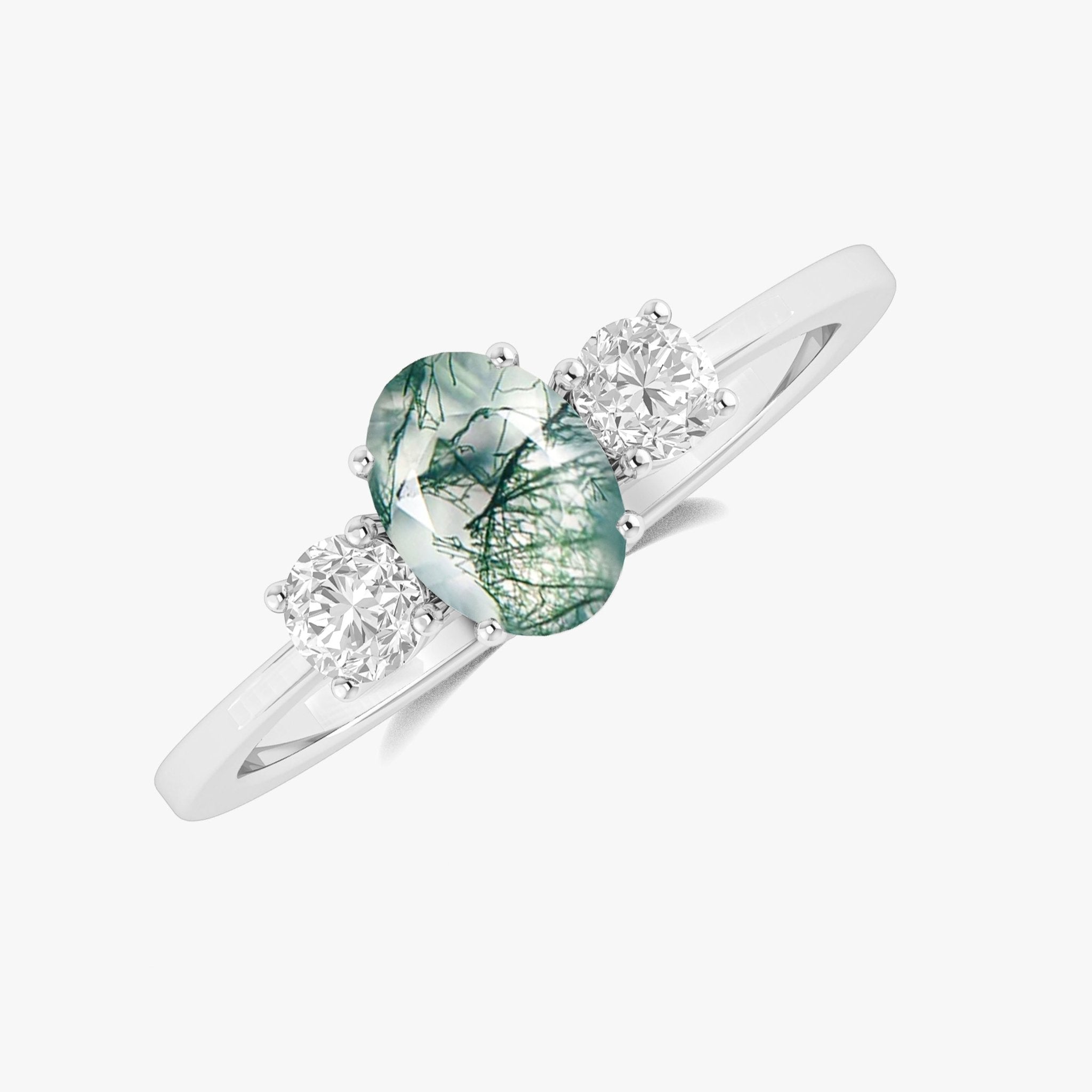 Genuine Moss Agate Gemstone Ring - Goodstone Jewels