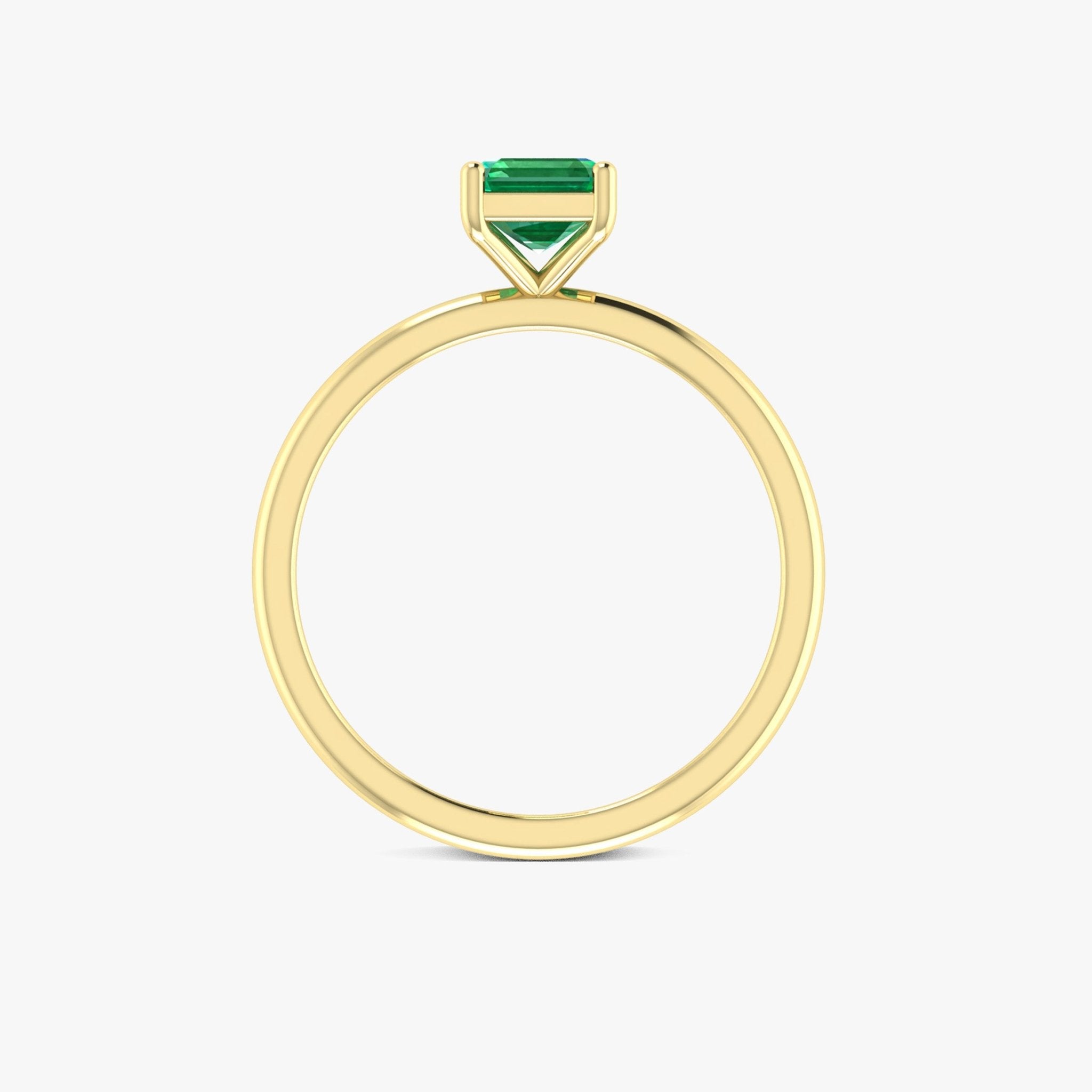 Green Emerald Faceted Cut Gemstone Ring - Goodstone Jewels
