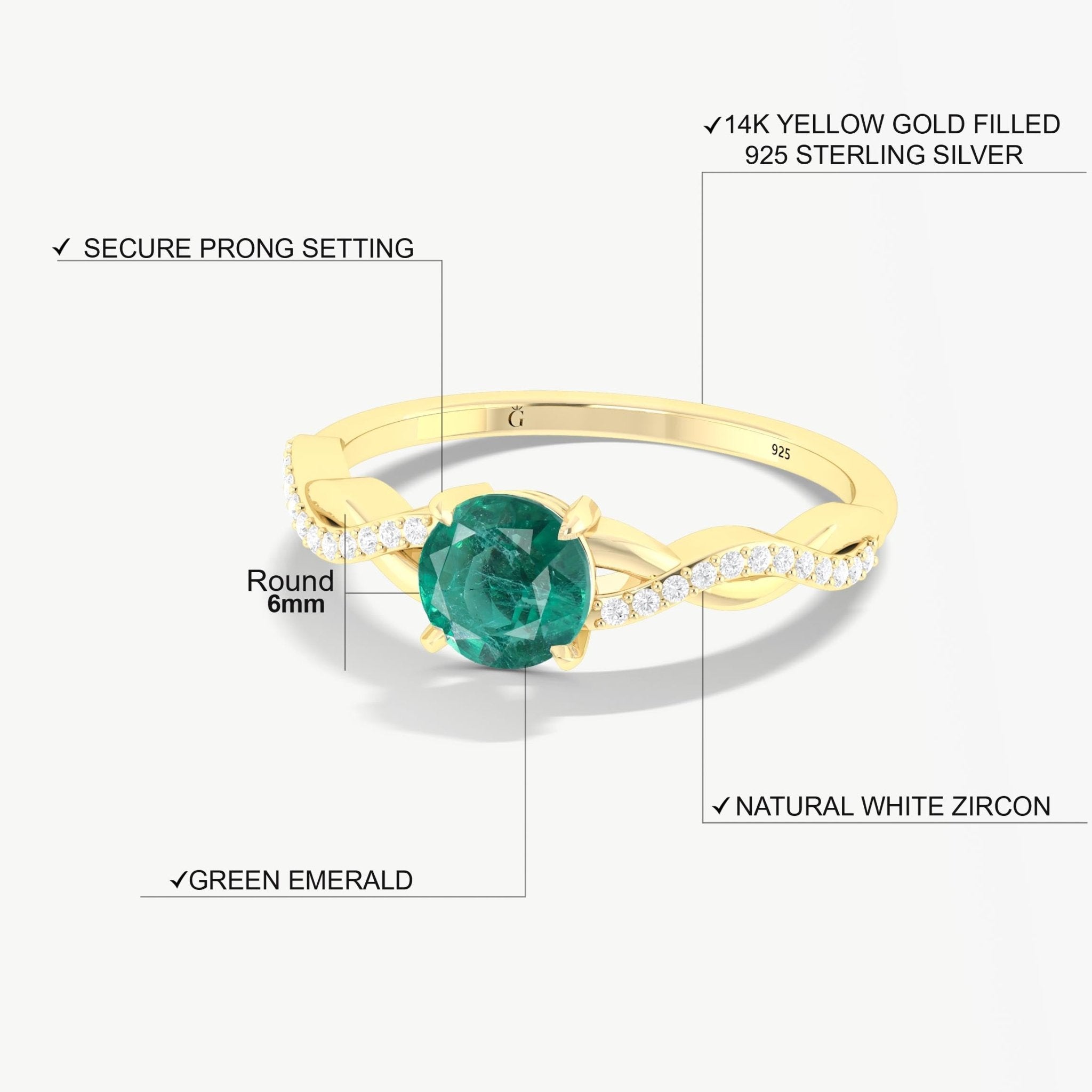 Green Emerald Ring The Perfect Gift For Someone Special - Goodstone Jewels