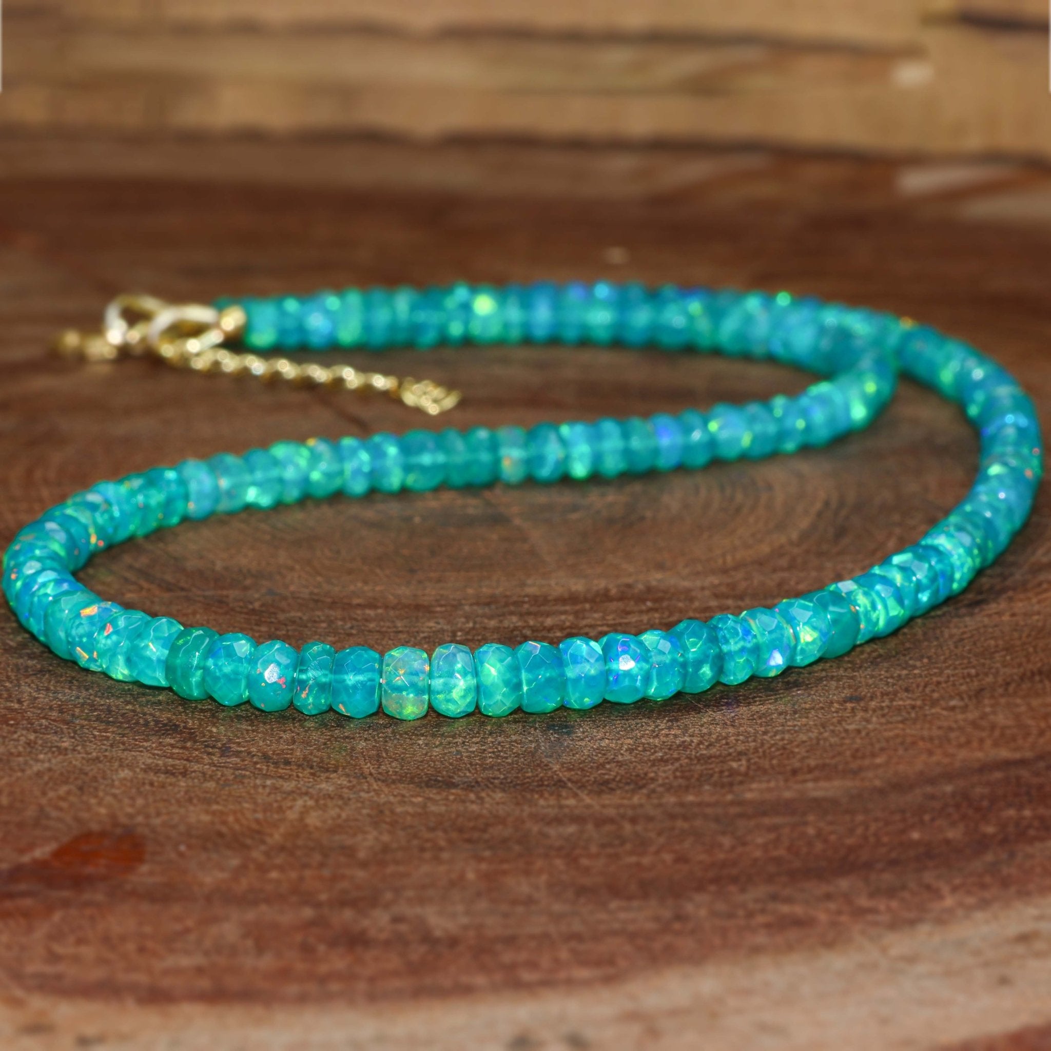 GREEN OPAL NECKLACE - Goodstone Jewels