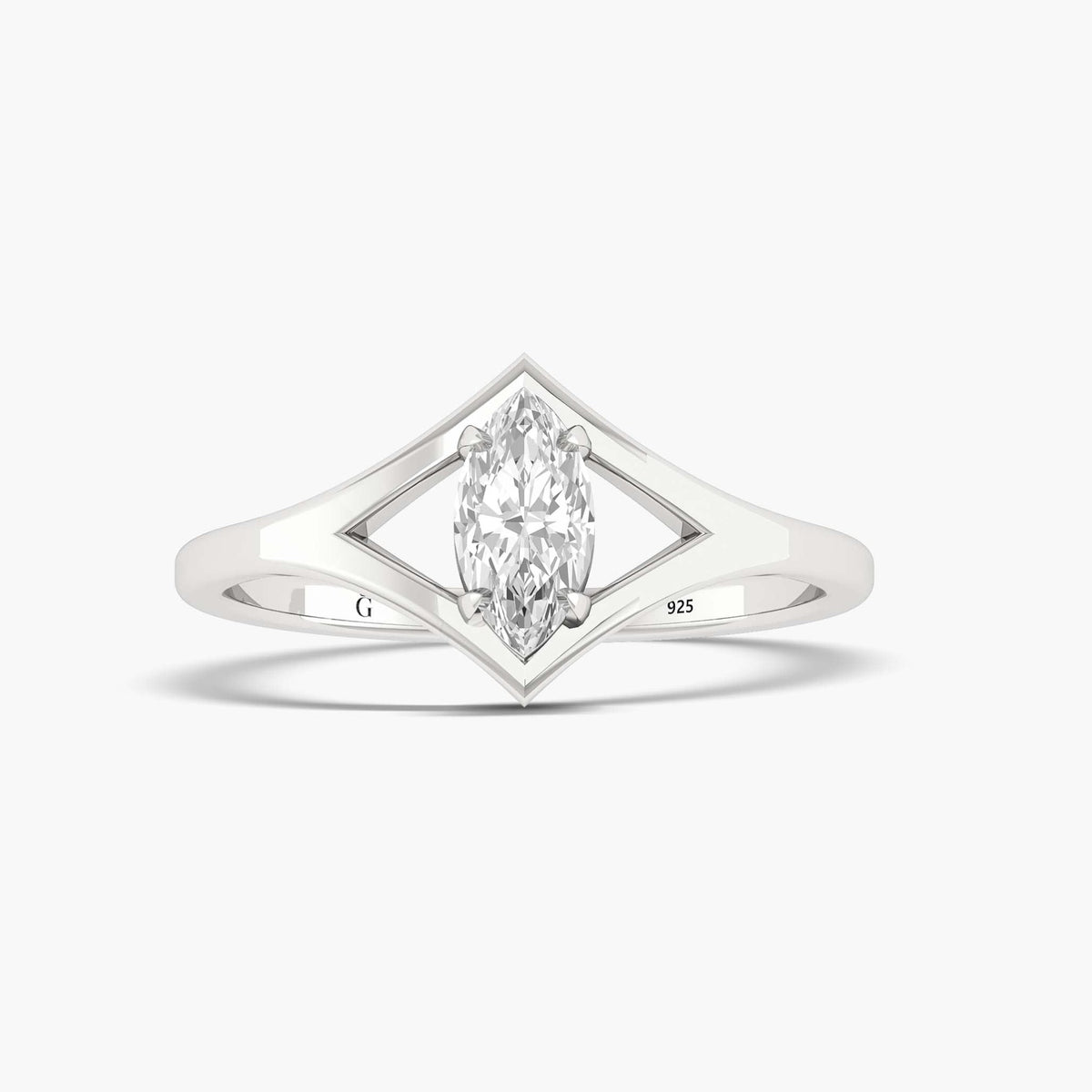 Marquise simulated diamond zircon Wedding or engagement ring - Goodstone Jewels