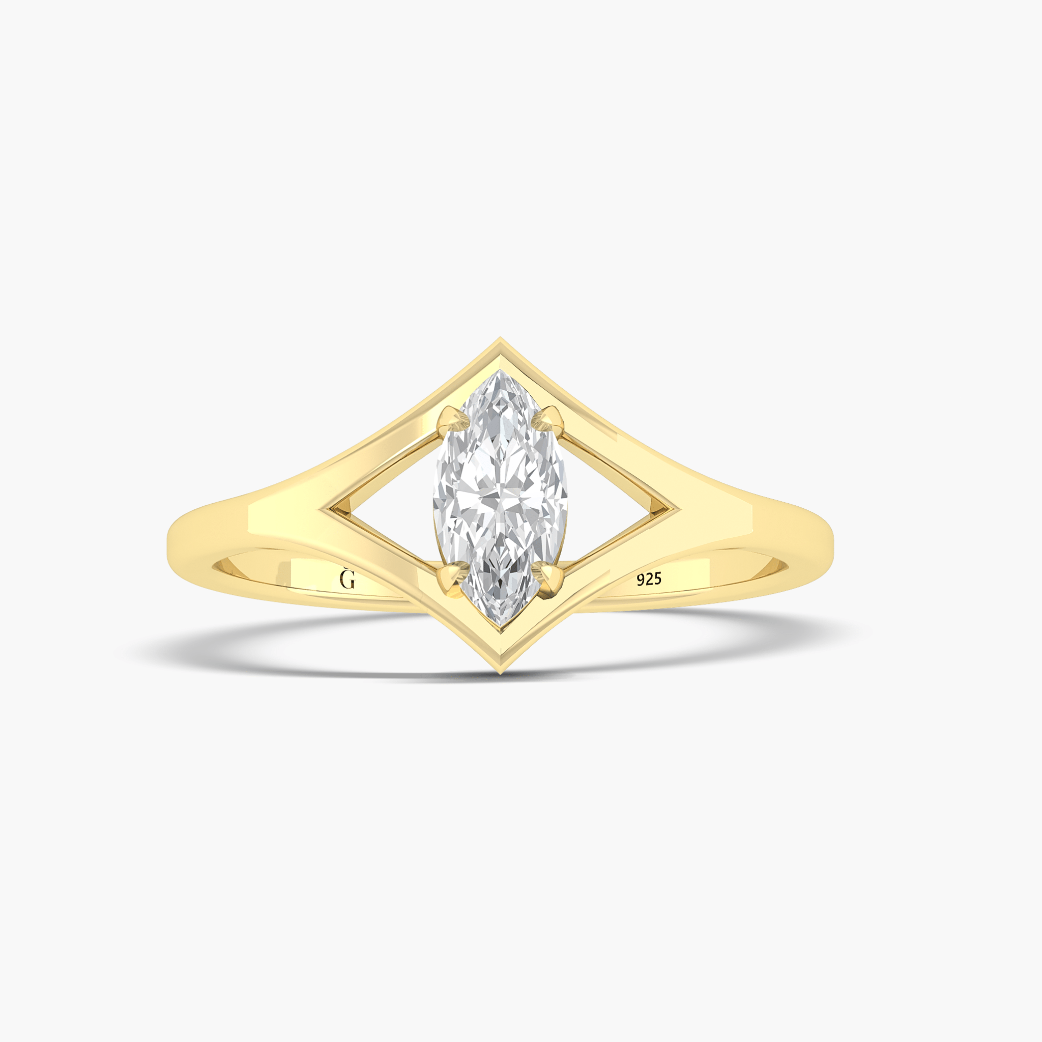 Marquise simulated diamond zircon Wedding or engagement ring - Goodstone Jewels