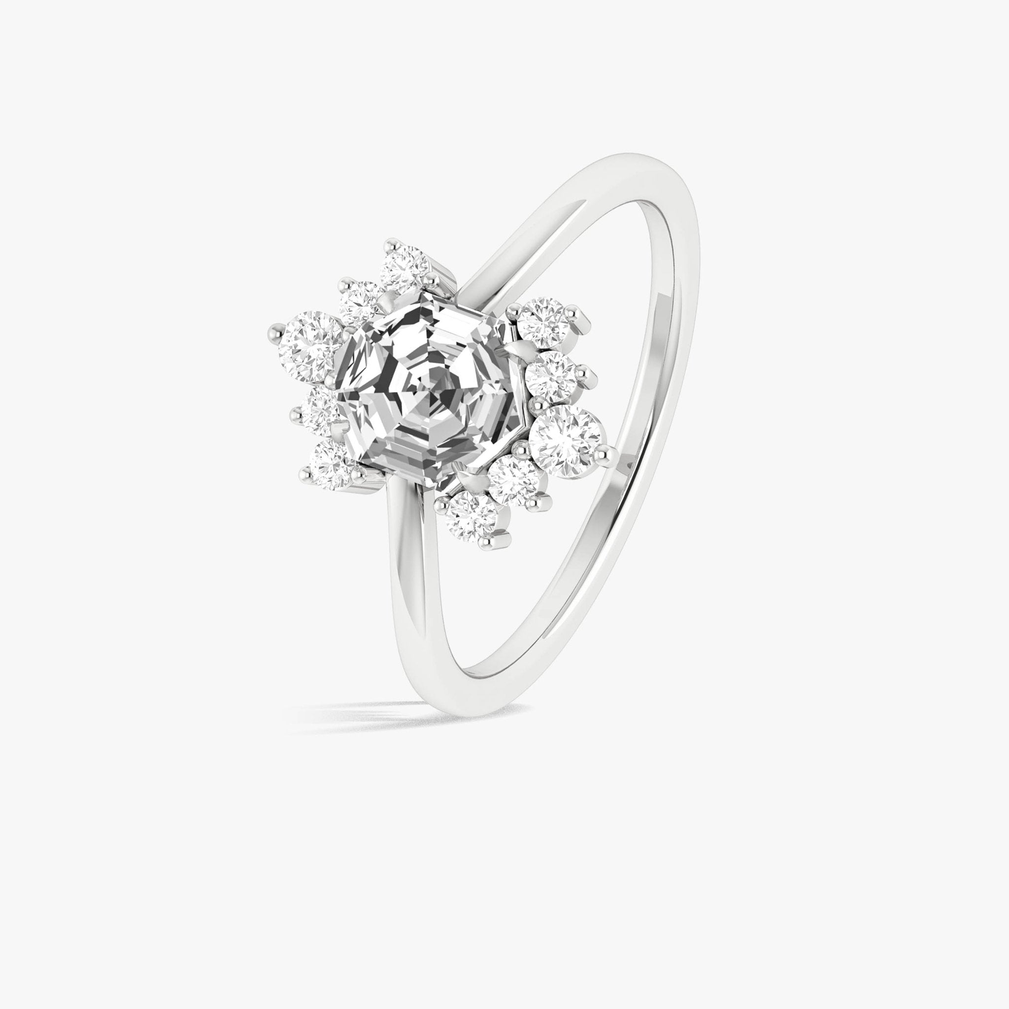 Natural Moissanite Hexagon Gemstone Ring - Goodstone Jewels
