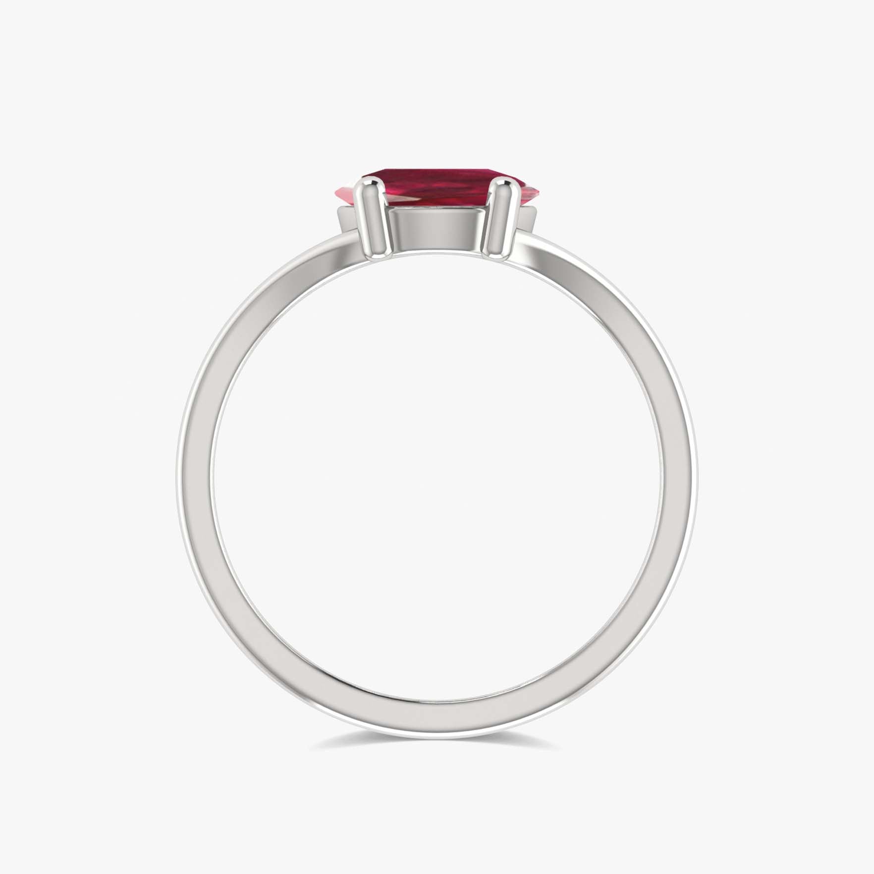 Natural Ruby 2 Carat Round Shape Solitaire Wedding Ring - Goodstone Jewels
