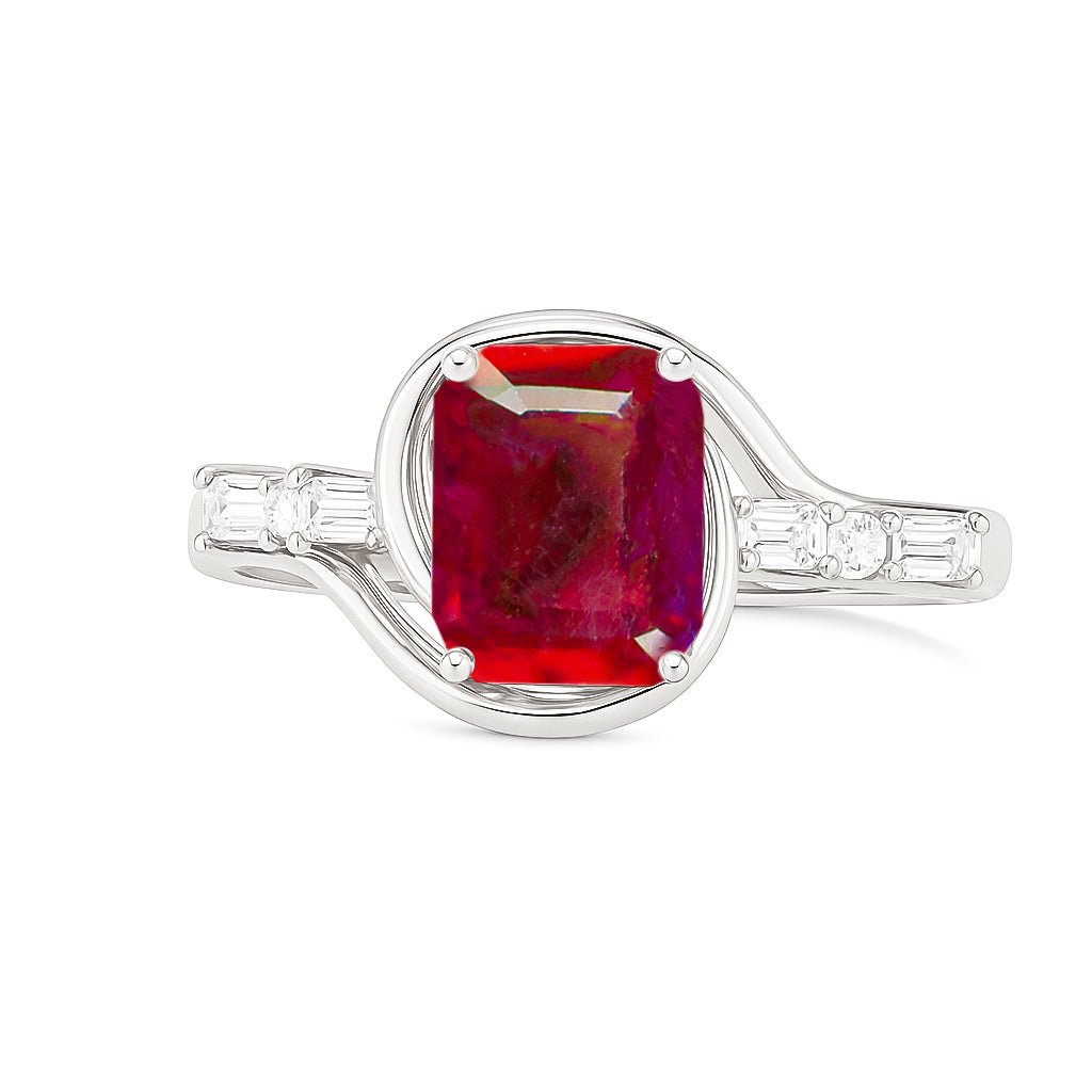 Natural Ruby Gemstone Statement Ring for Women - Goodstone Jewels