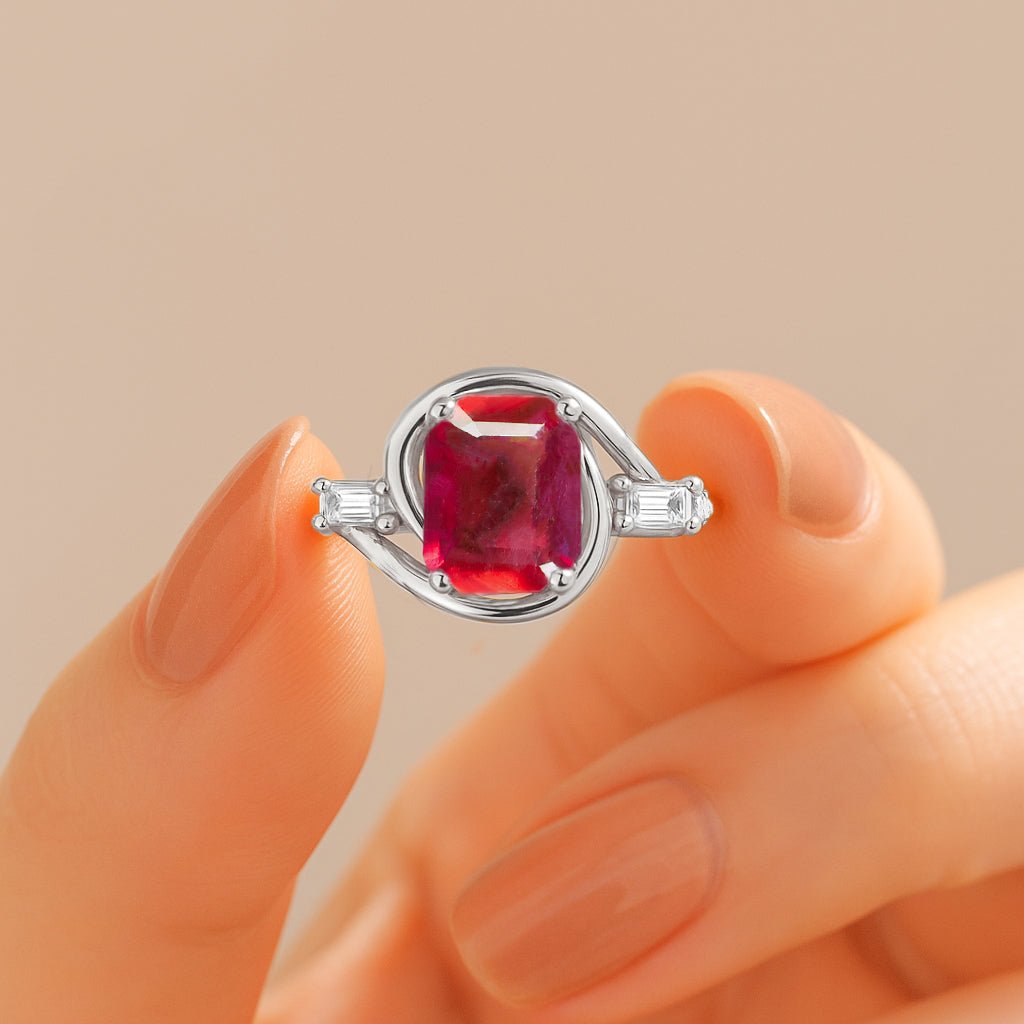 Natural Ruby Gemstone Statement Ring for Women - Goodstone Jewels