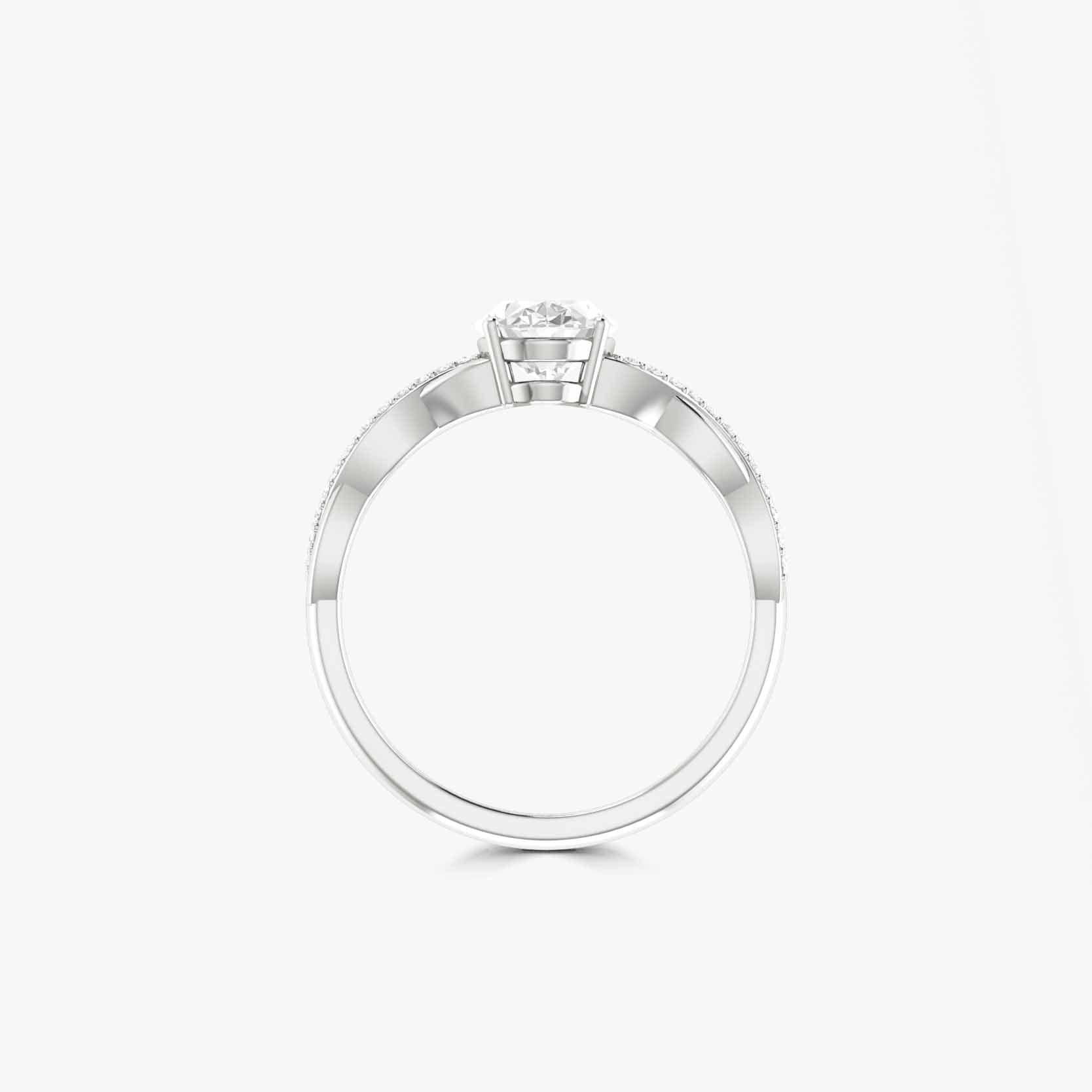 Oval cubic Zirconia Gold statement wedding ring for her - Goodstone Jewels