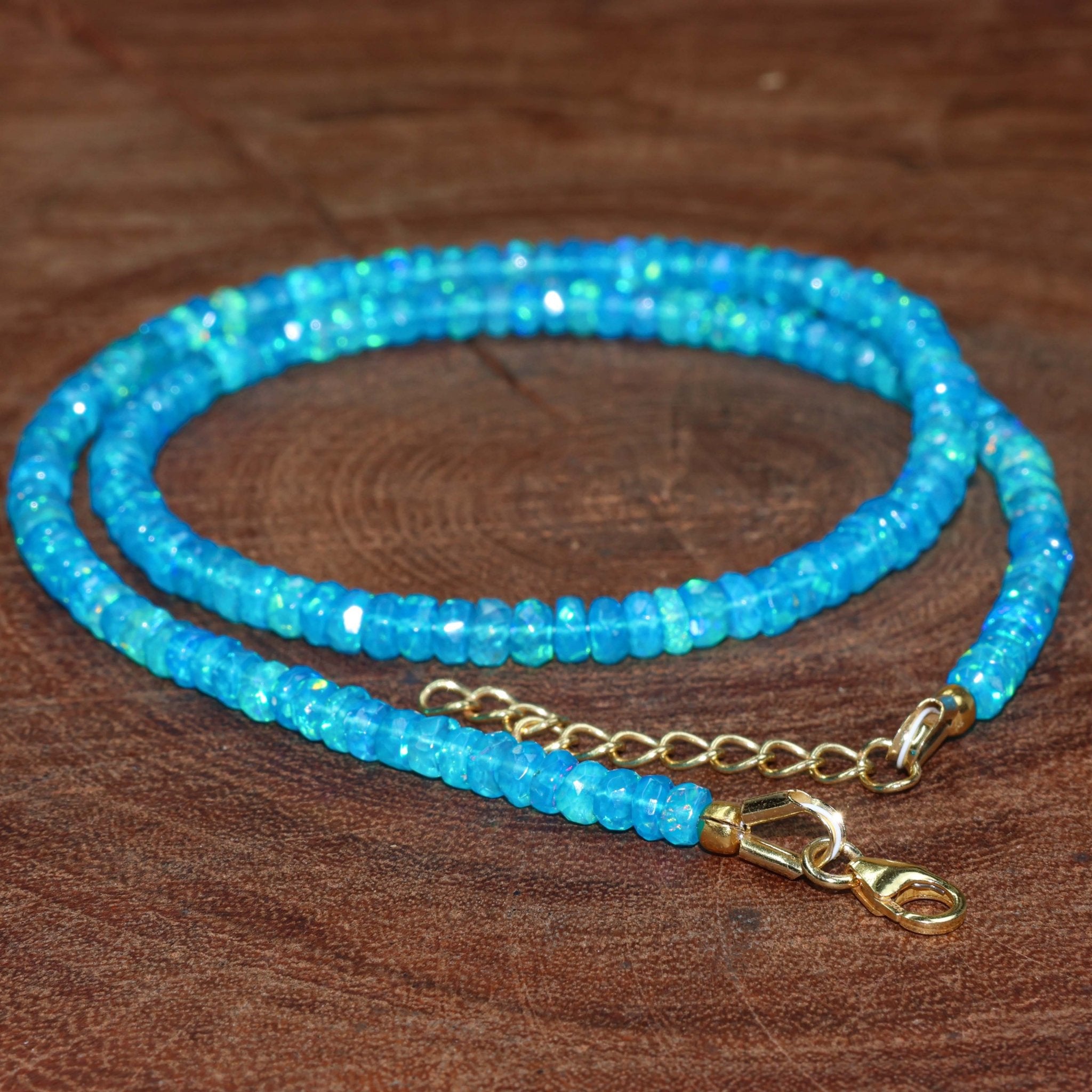 PARAIBA OPAL BEADED NECKLACE - Goodstone Jewels