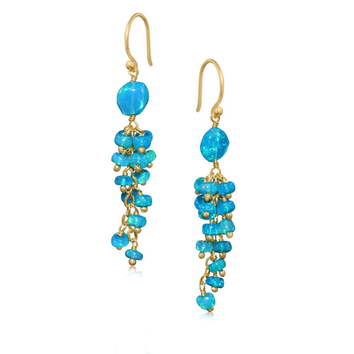 Paraiba Opal Handmade Drop and Dangle Earring