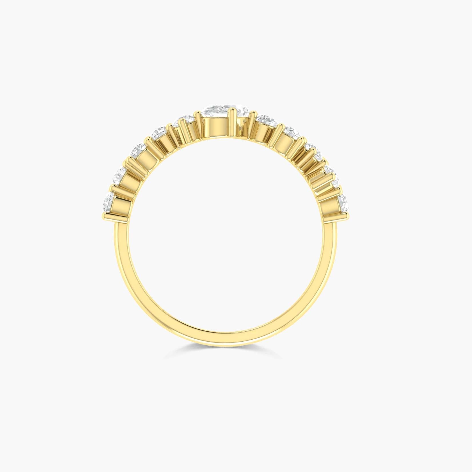 Unique Beautiful Simulated diamonds Gold Wedding ring - Goodstone Jewels