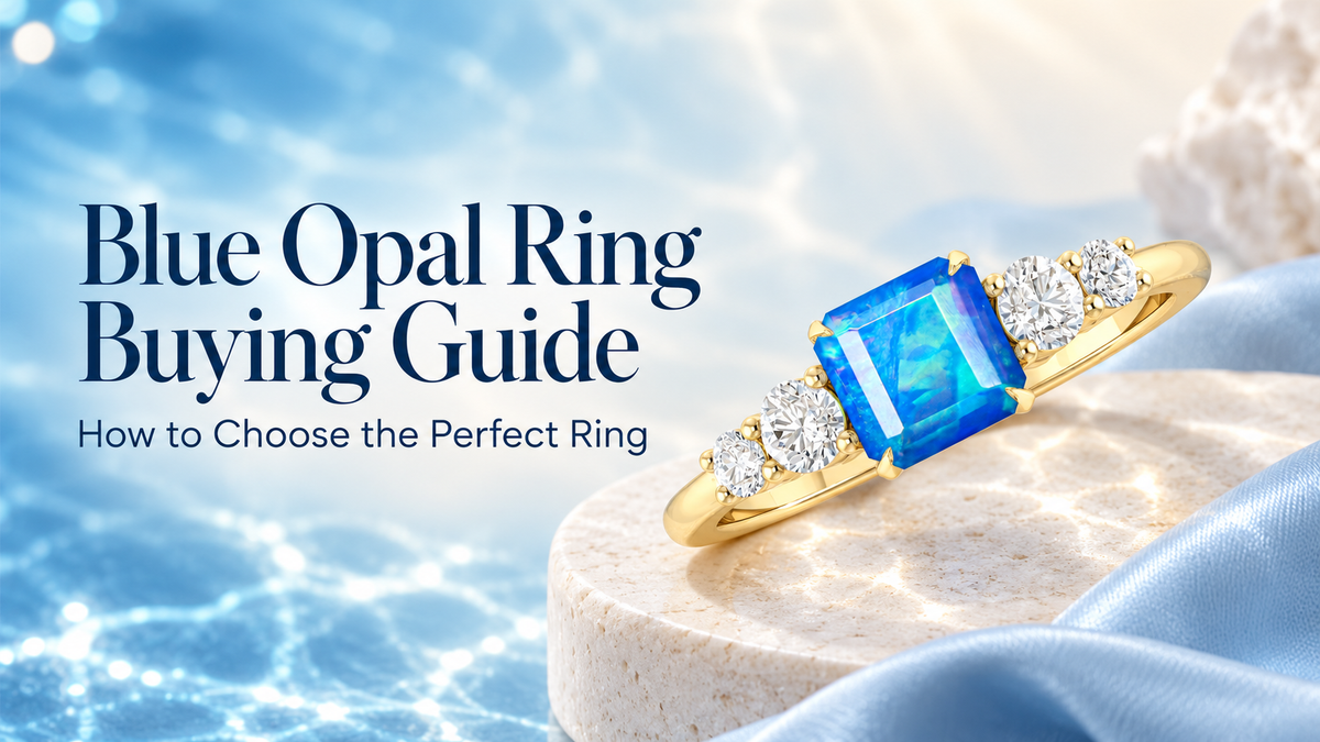 blue opal ring