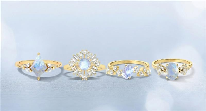 Moonstone Rings