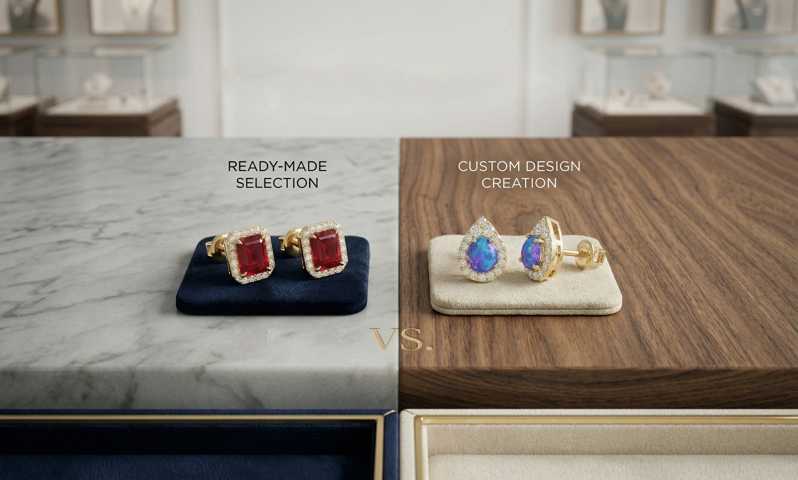 Custom Earrings vs. Ready Made Earrings: How to Choose the Right One for Your Proposal