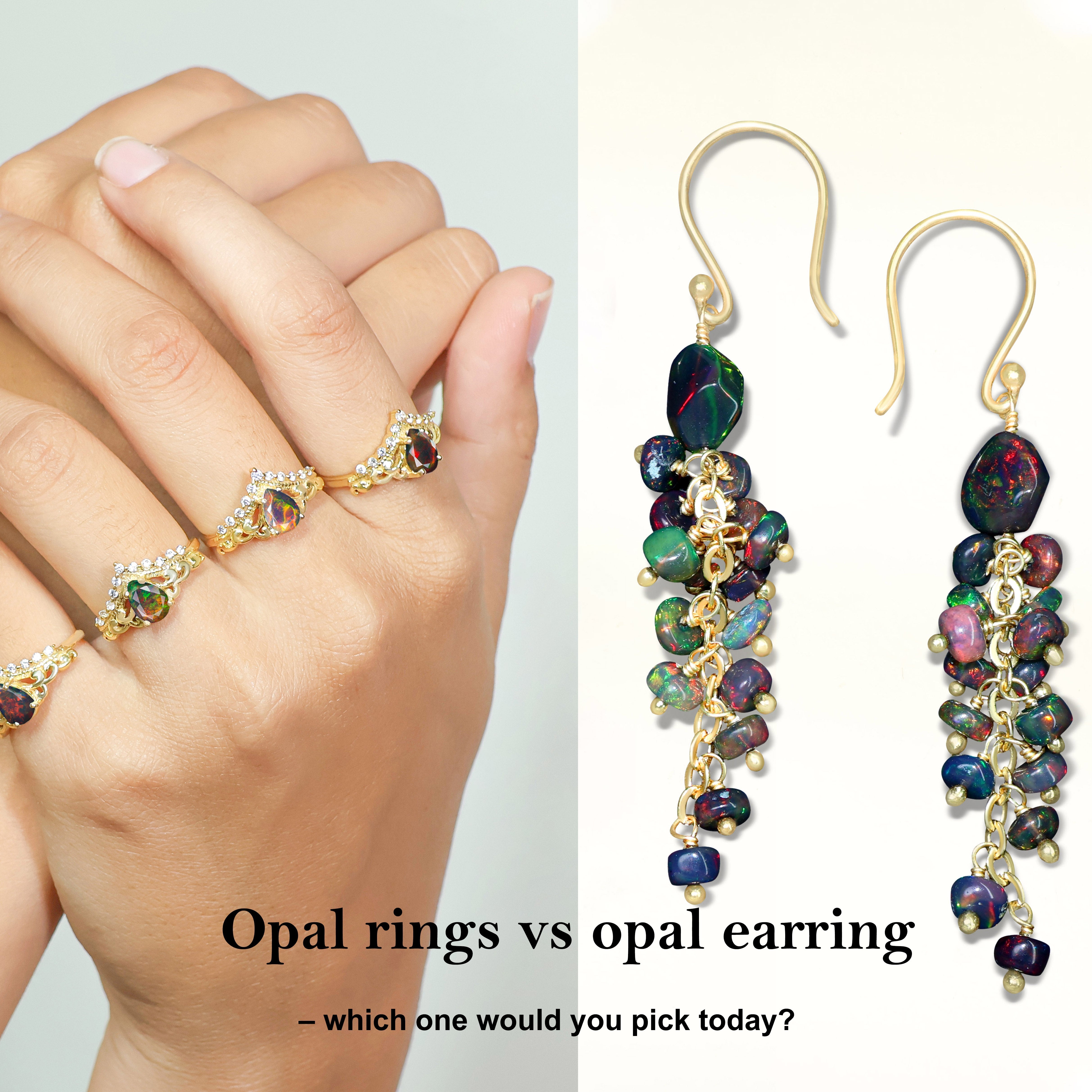 Opal Earrings vs Opal Ring – Which Jewelry Wins in USA Fashion? - Goodstone Jewels