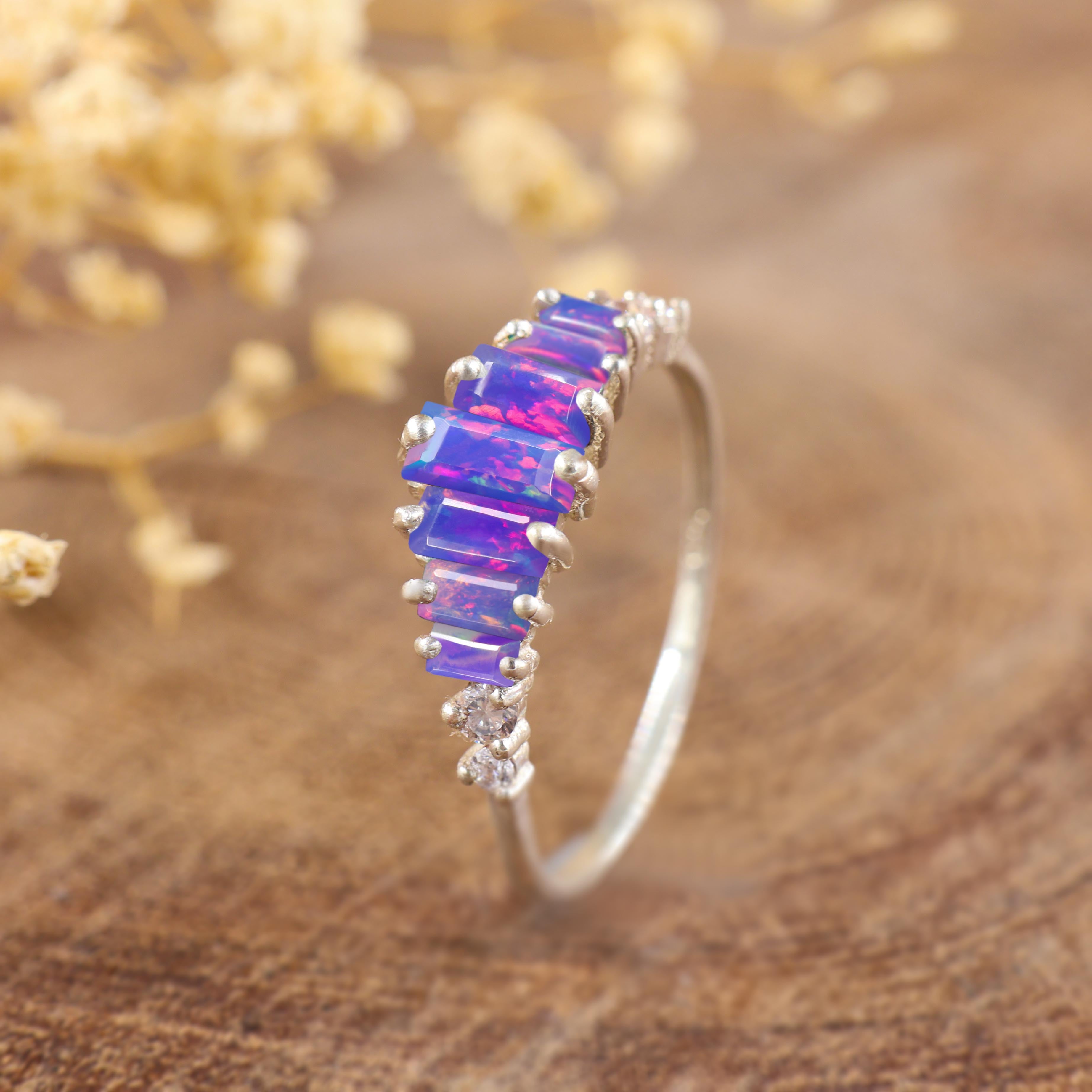 LAVENDER OPAL RING