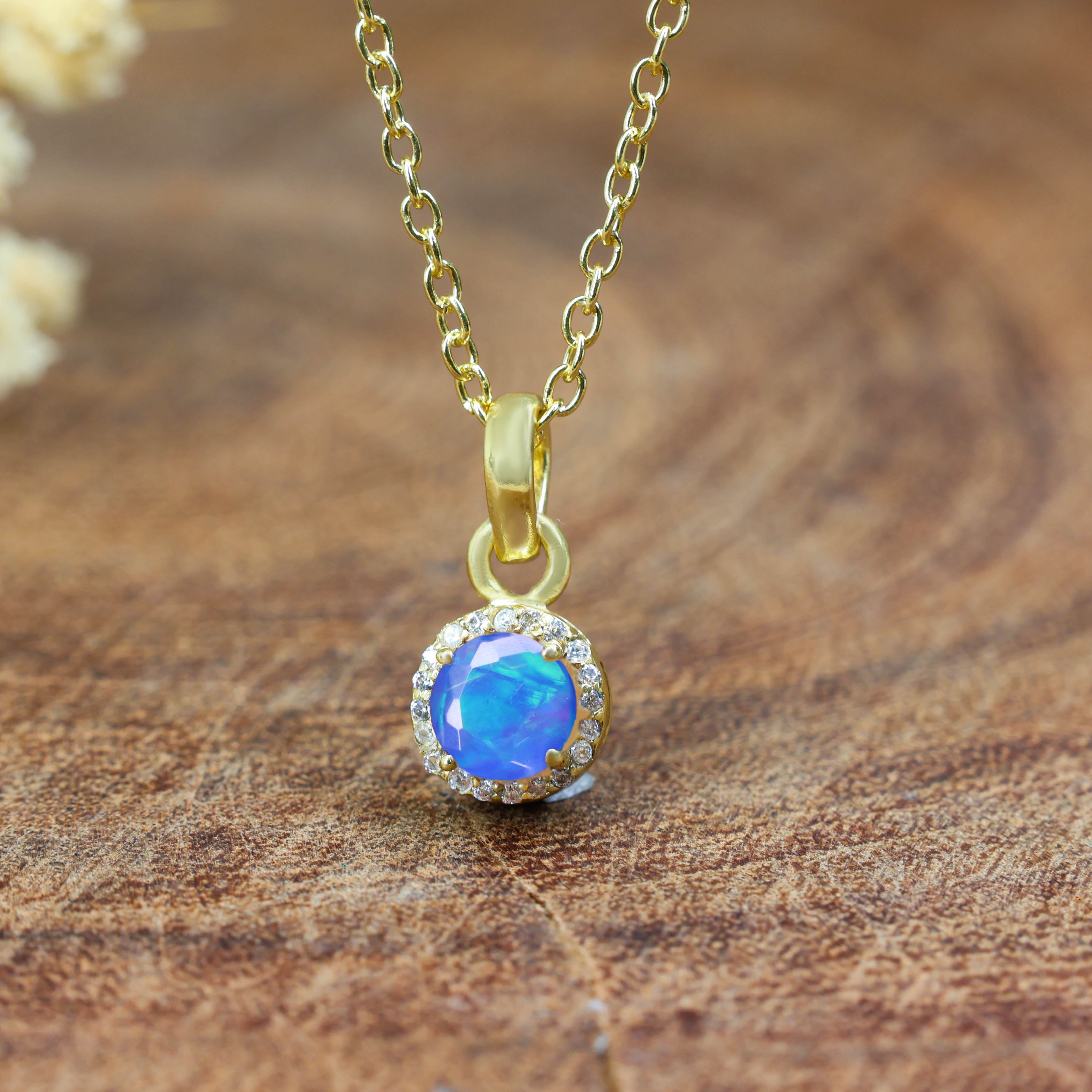 Blue Opal Pendant