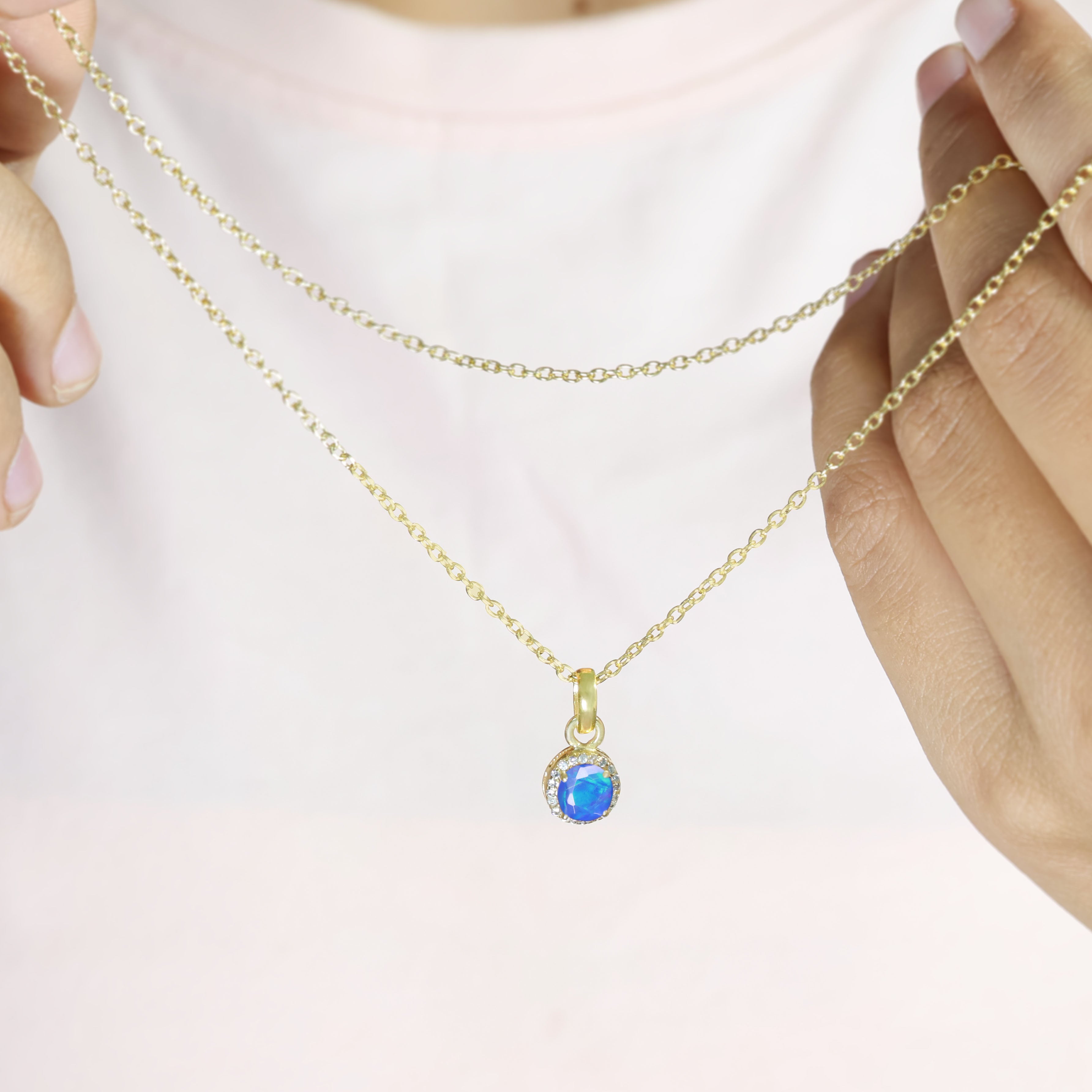 Blue Opal Pendant1
