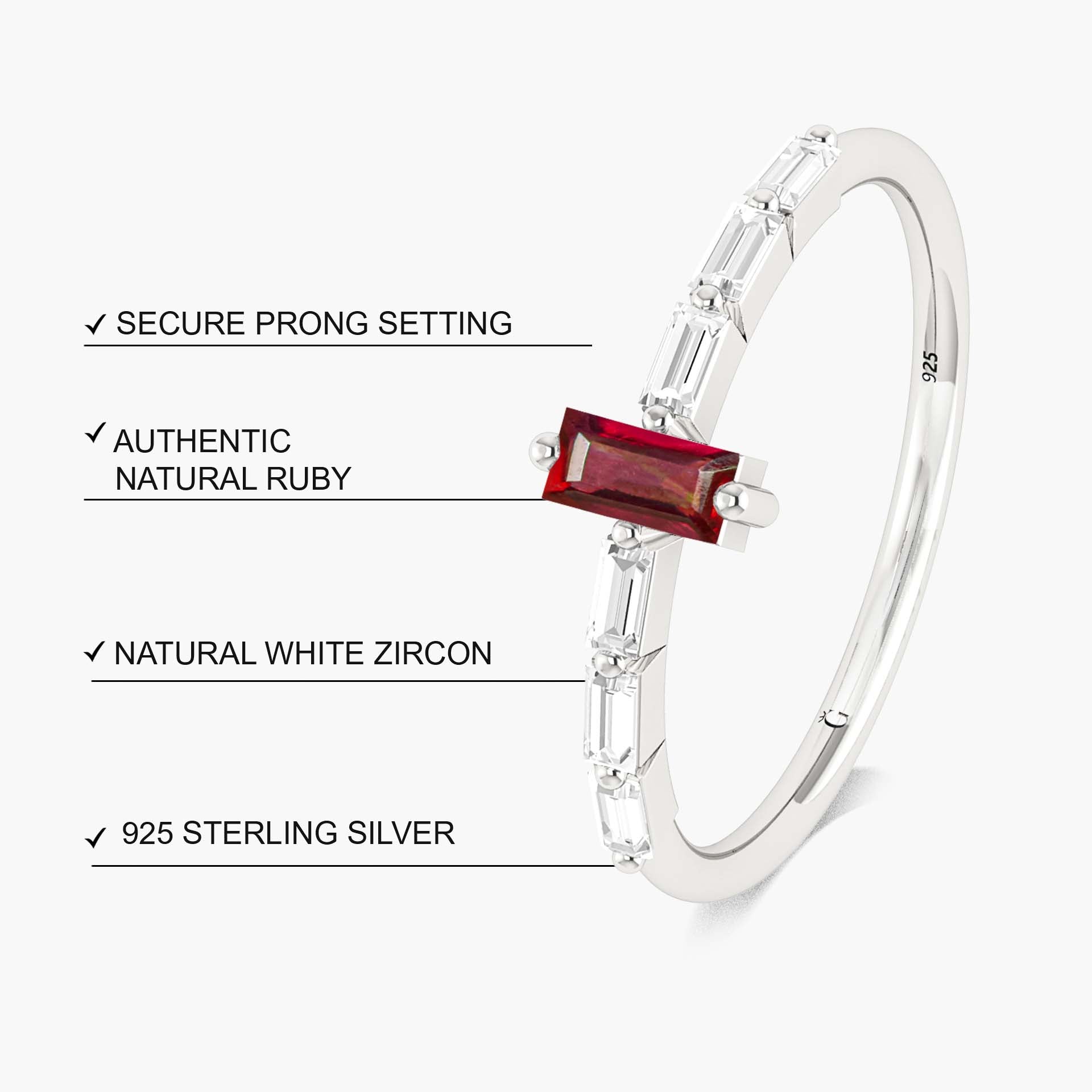 Bugette Ruby Zircons Ring6