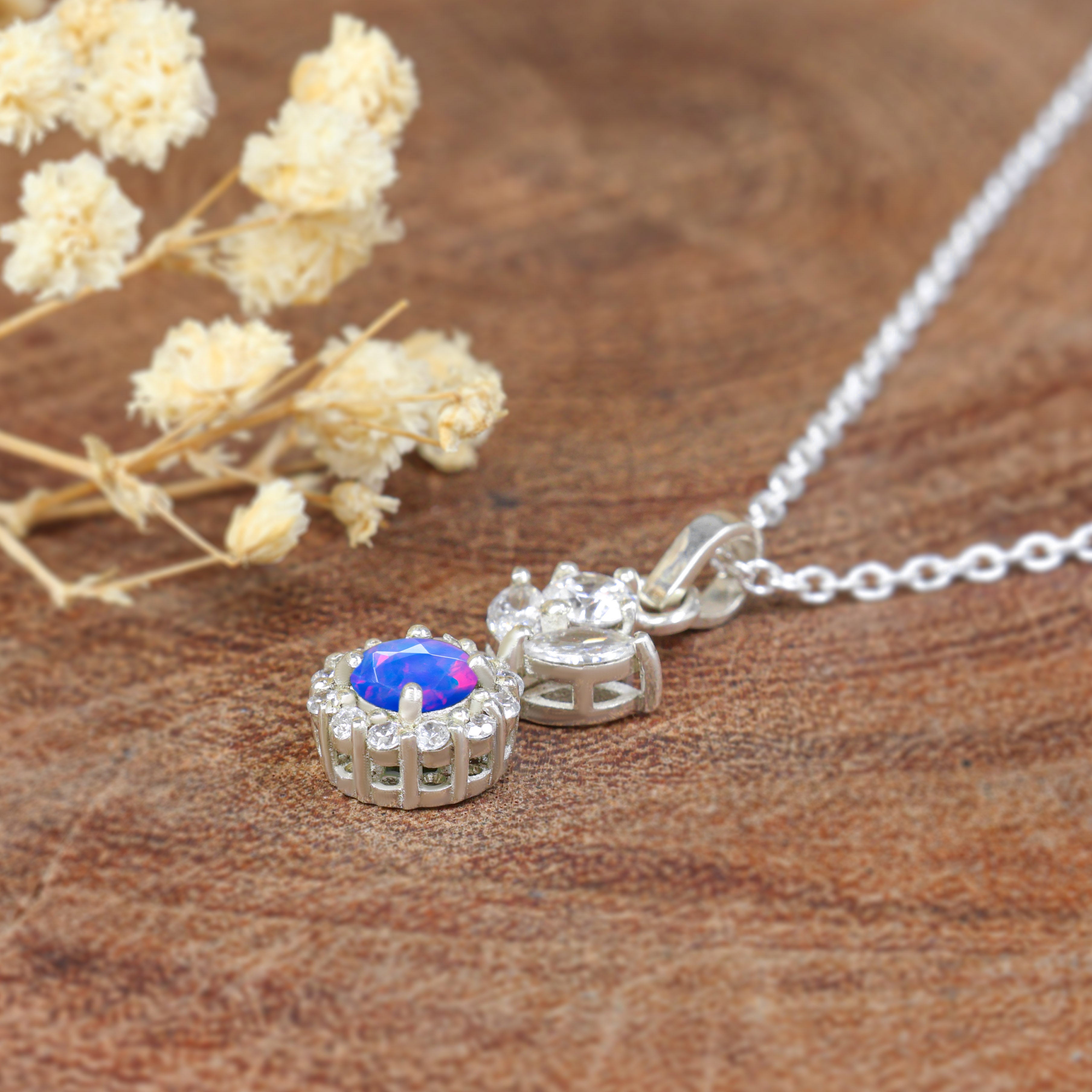 Buy Blue Round Shape Opal 4