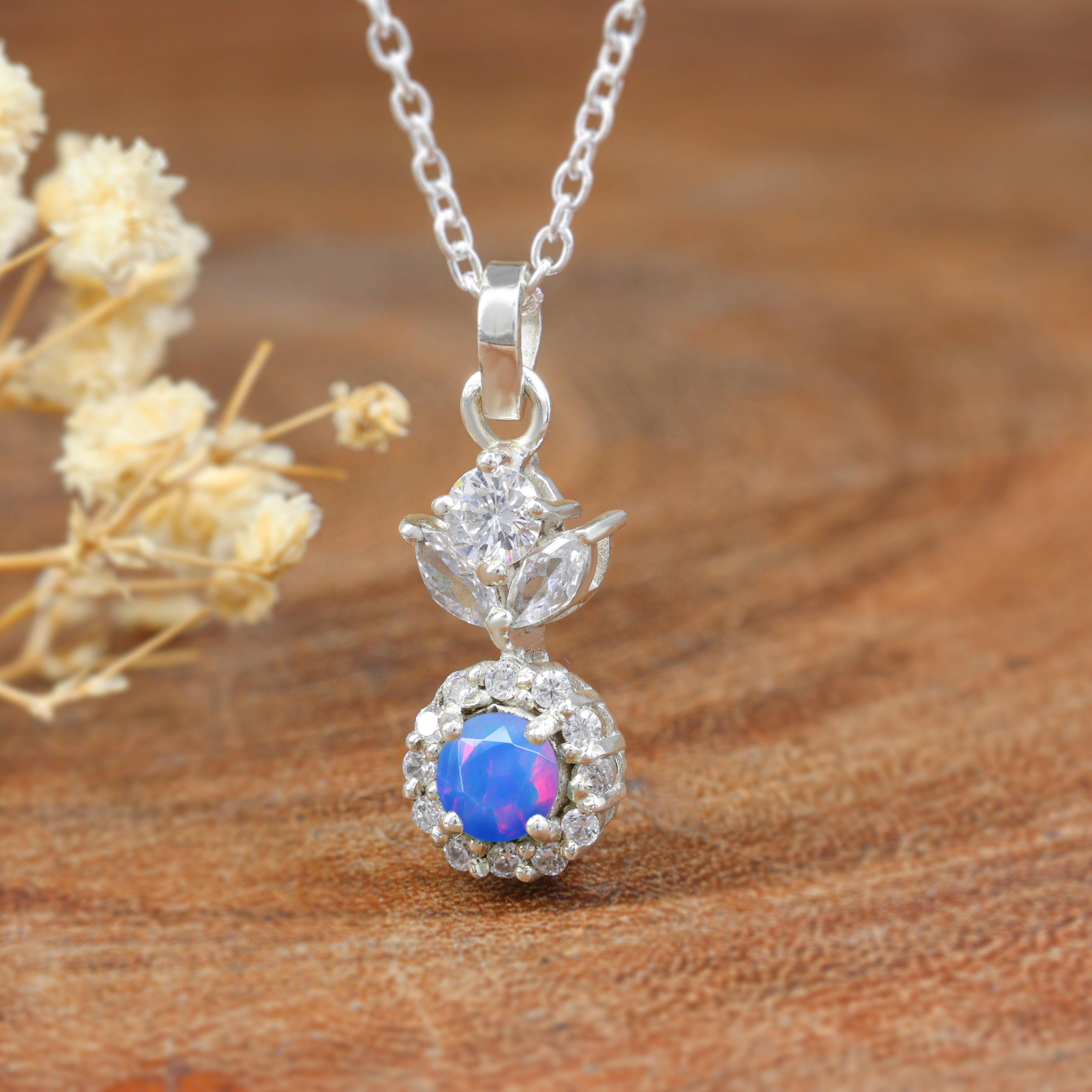Buy Blue Round Shape Opal 1