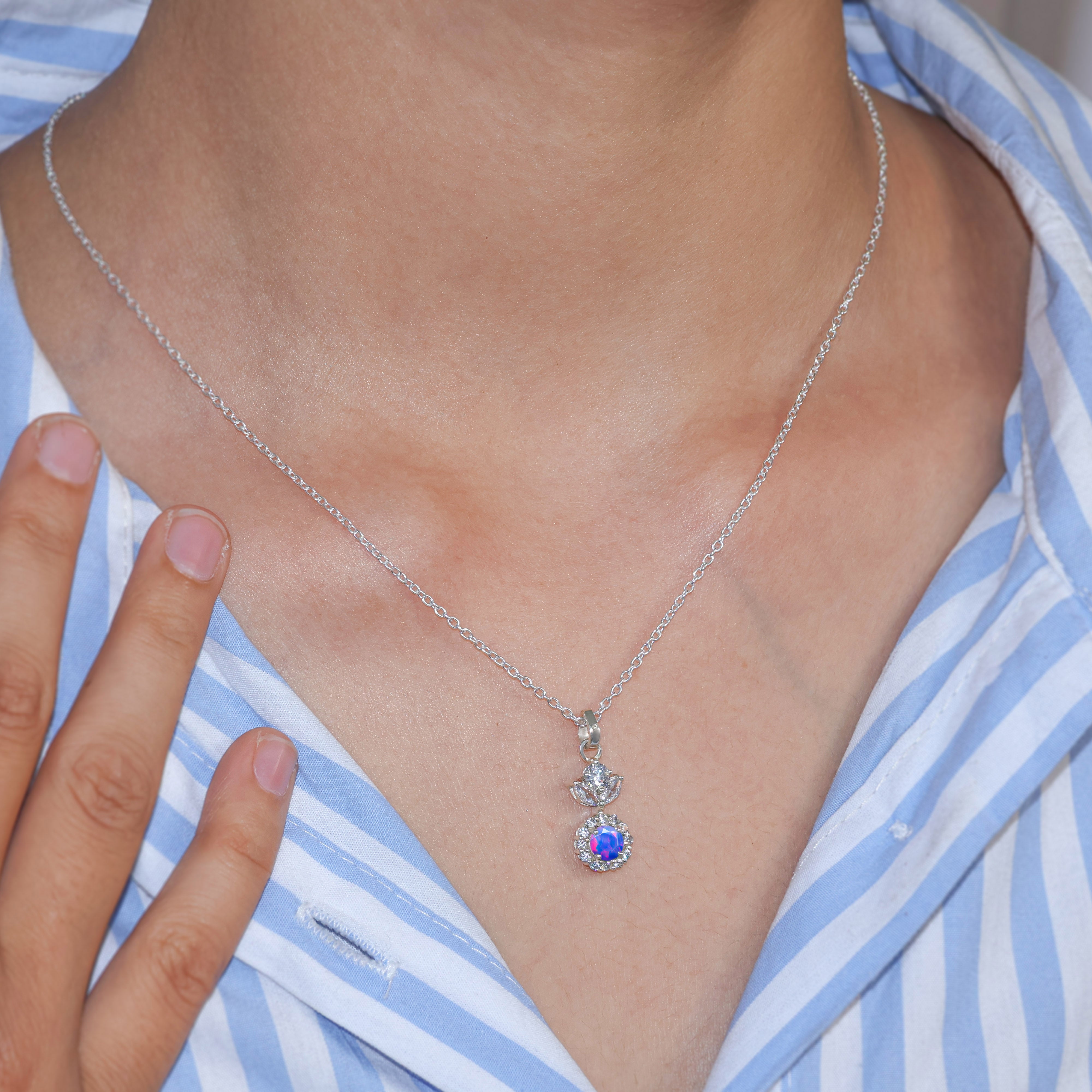 Buy Blue Round Shape Opal 2