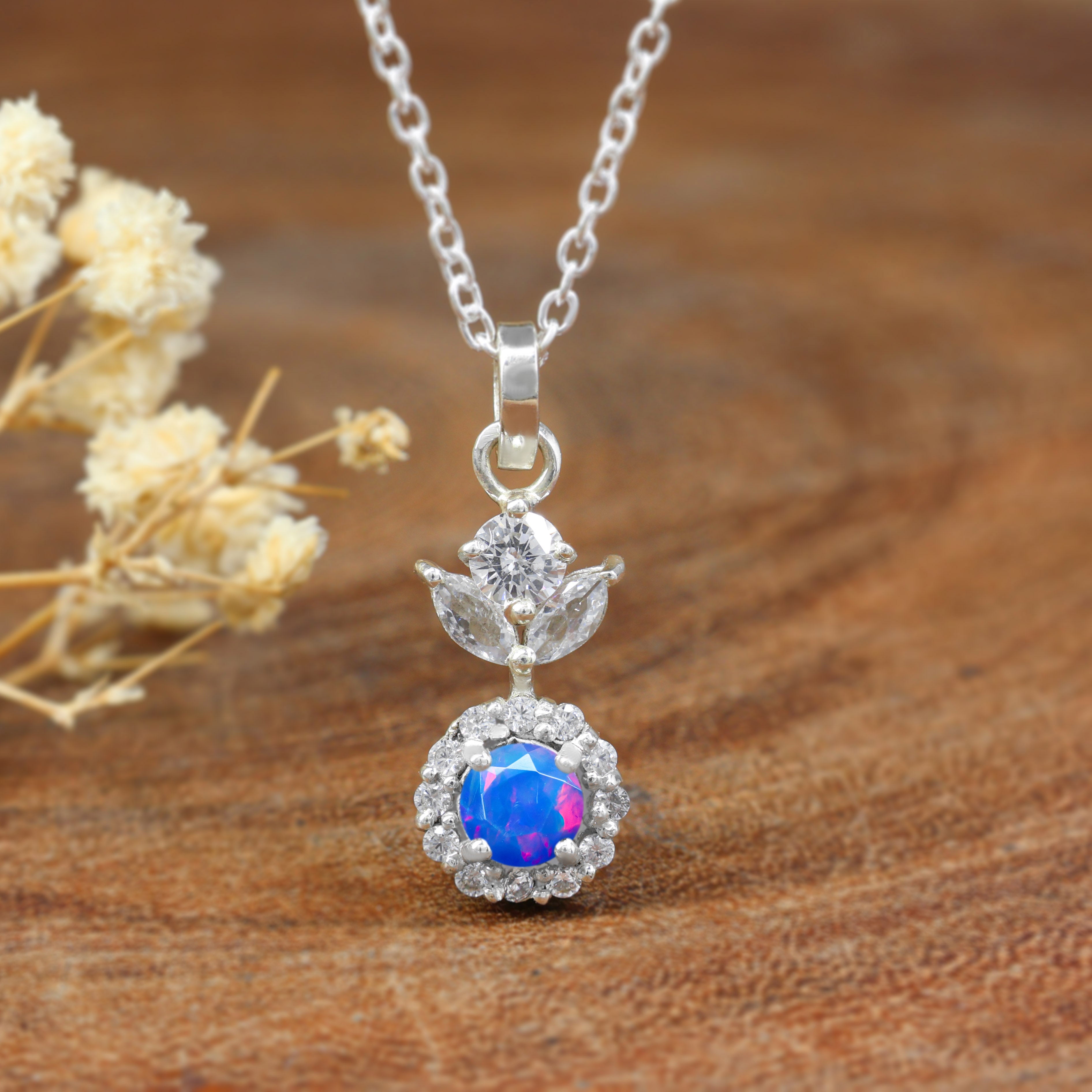Buy Blue Round Shape Opal 5