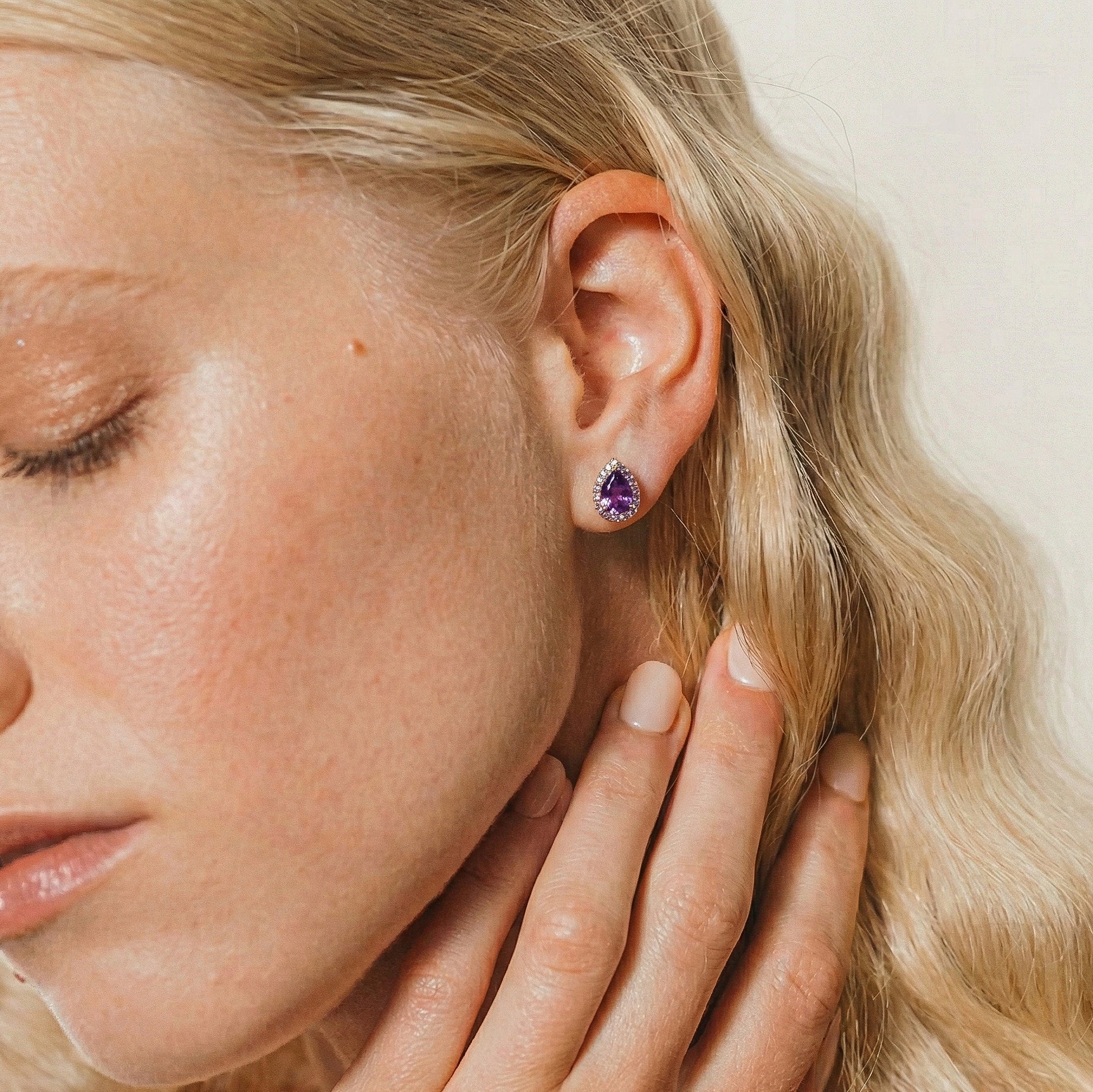 elegant amethyst earrings for special occasions
amethyst earrings styled for modern women, amethyst pear cut gemstone earrings, amethyst jewelry gift for birthday, sterling silver amethyst stud earrings, yellow gold amethyst pear earrings, 