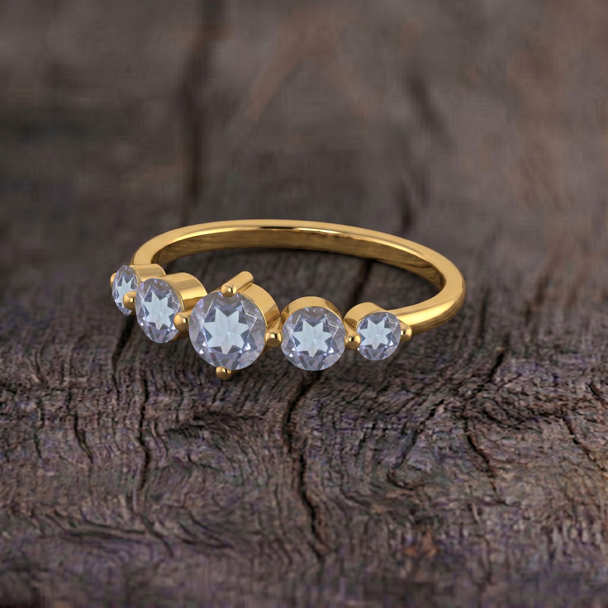 alexandrite cocktail ring, graduated round gemstone setting, handcrafted luxury jewelry, sterling silver comfort fit ring, polished gold filled band, elegant women's accessory, gemstone statement jewelry, artisan crafted ring, premium gemstone sparkle, birthday jewelry gift, timeless elegance, fashionable ring design, sophisticated jewelry, modern luxury, gift for wife