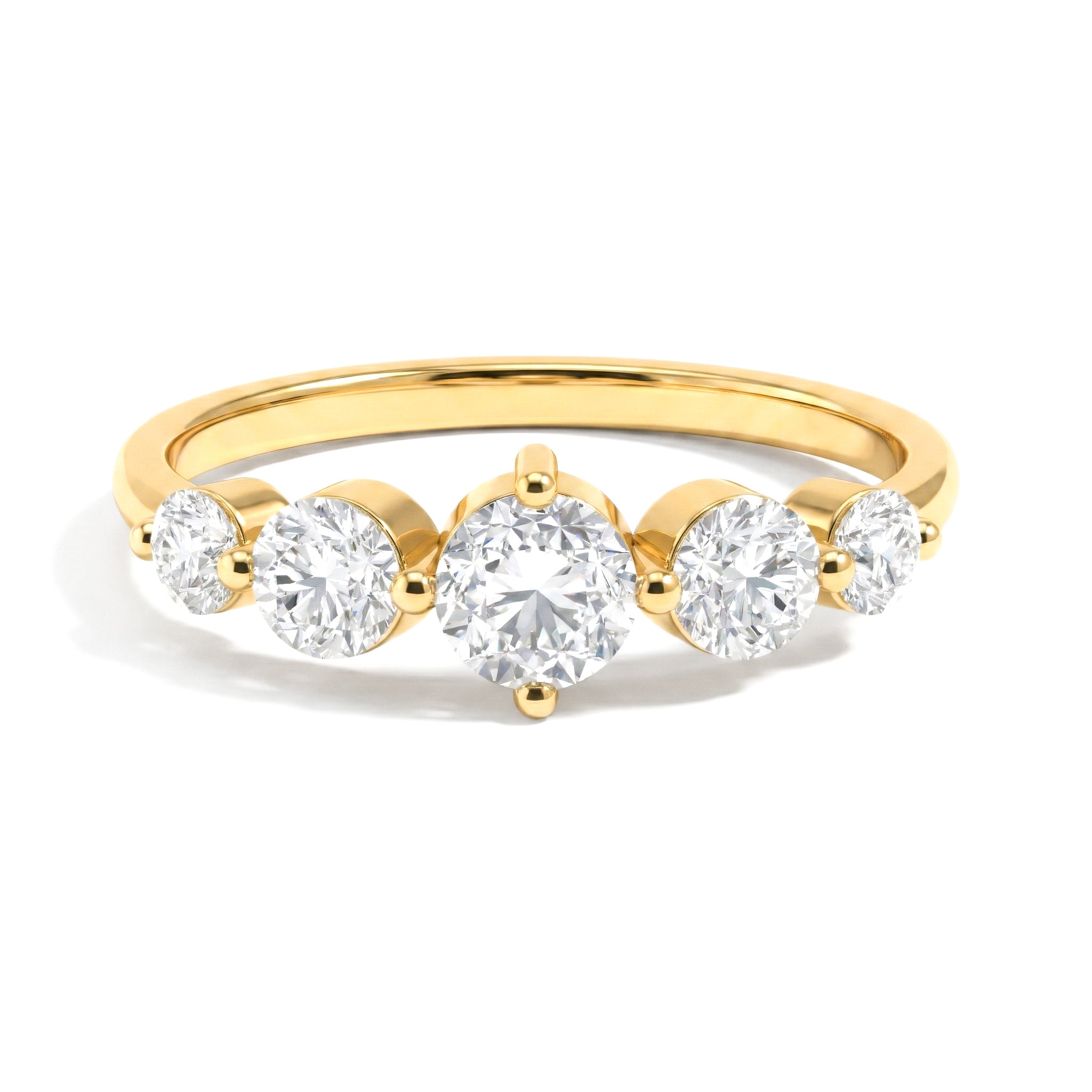 premium round moissanite band, elegant gemstone arrangement, handcrafted bridal jewelry, polished sterling silver finish, luxurious gold filled option, sparkling women's accessory, anniversary gift jewelry, timeless fine craftsmanship, sophisticated everyday ring, graceful stacking jewelry, refined gemstone brilliance, contemporary elegance, luxury fashion ring, premium sparkle, artisan design
