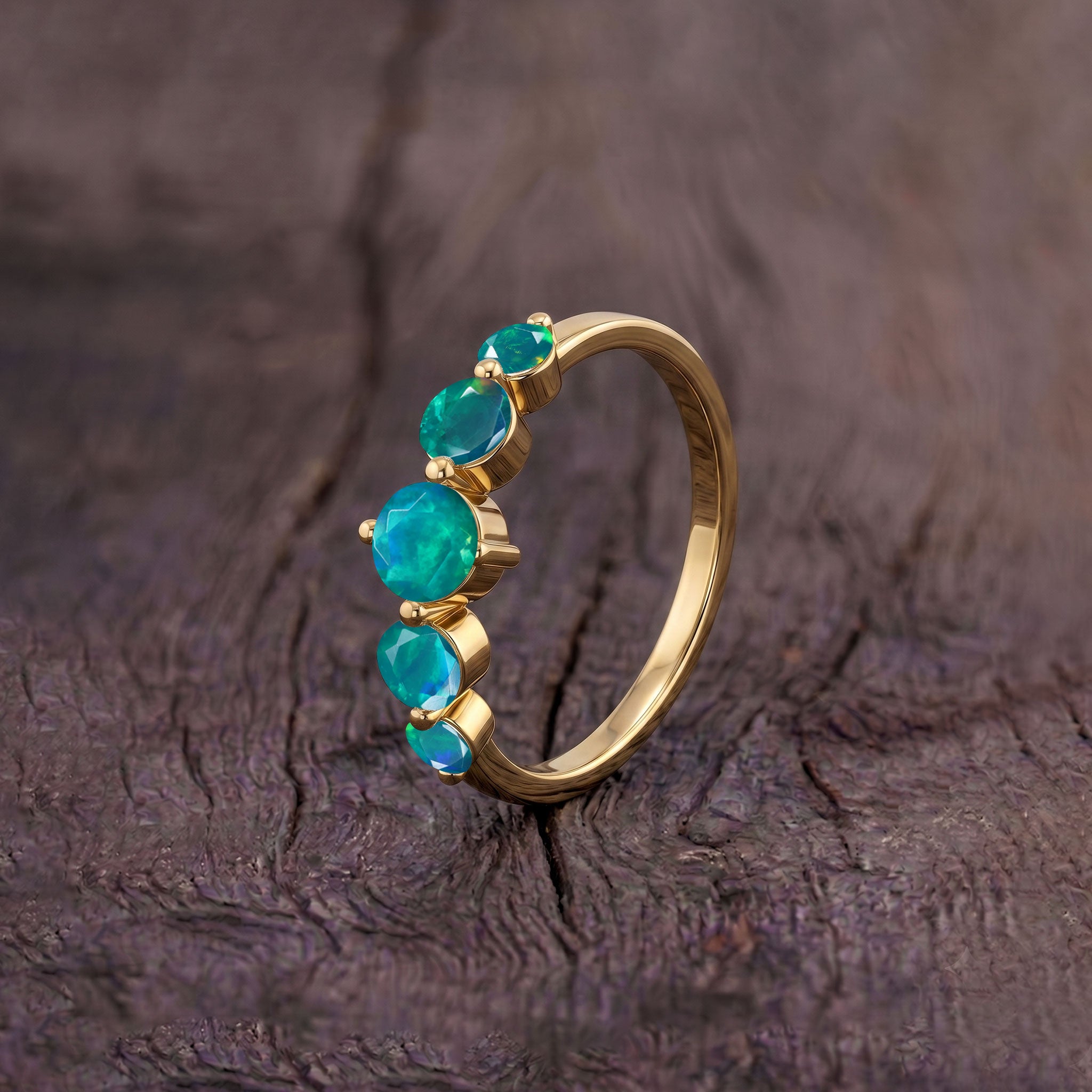 natural green gemstone jewelry, artisan made ring, polished sterling silver, premium gold filled jewelry, five stone elegance, classic accessory, handcrafted quality, sophisticated fashion, anniversary jewelry, bridal accessory, birthday keepsake, luxury design, everyday elegance, unique gemstone ring, women's jewelry, statement accessory, refined finish, timeless collection, modern jewelry, premium craftsmanship