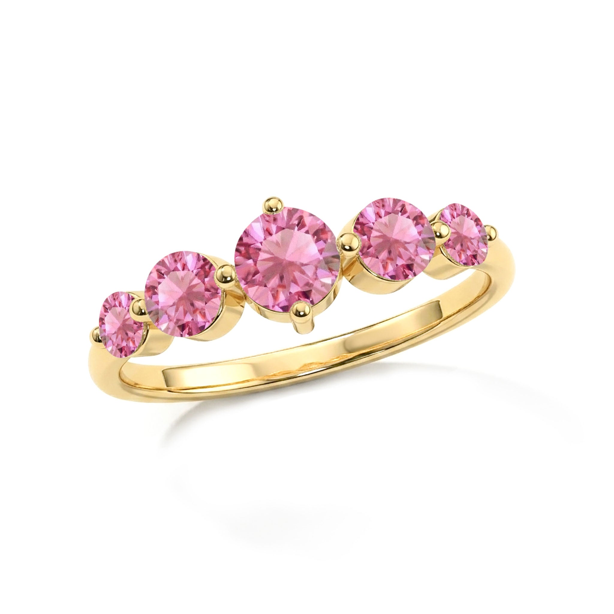 designer pink gemstone ring, handcrafted luxury accessory, sterling silver artisan craftsmanship, polished yellow gold filled ring, elegant gemstone arrangement, women's jewellery collection, refined styling, premium craftsmanship, colourful gemstone sparkle, sophisticated ring profile, timeless elegance, anniversary jewellery, exclusive design, fine jewellery, luxury ring