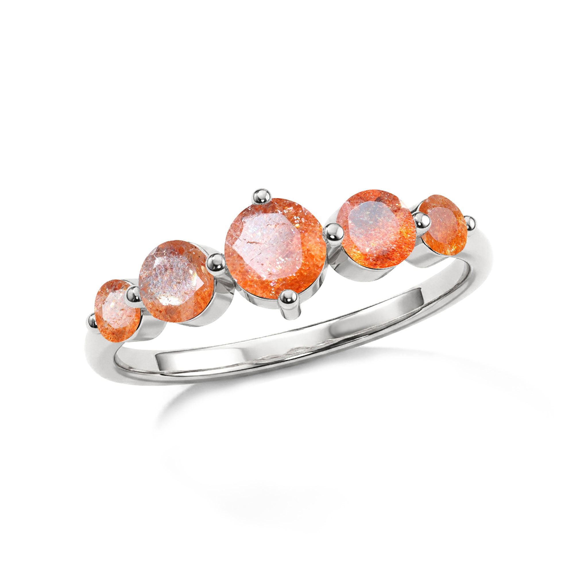 natural sunstone fine jewelry, five gemstone craftsmanship, orange gemstone brilliance, sterling silver jewelry design, yellow gold filled luxury finish, handcrafted elegant accessory, anniversary jewelry inspiration, polished gemstone setting, refined artisan craftsmanship, sparkling gemstone fashion, premium women's jewelry, timeless elegance, feminine luxury, sophisticated design, gift jewelry