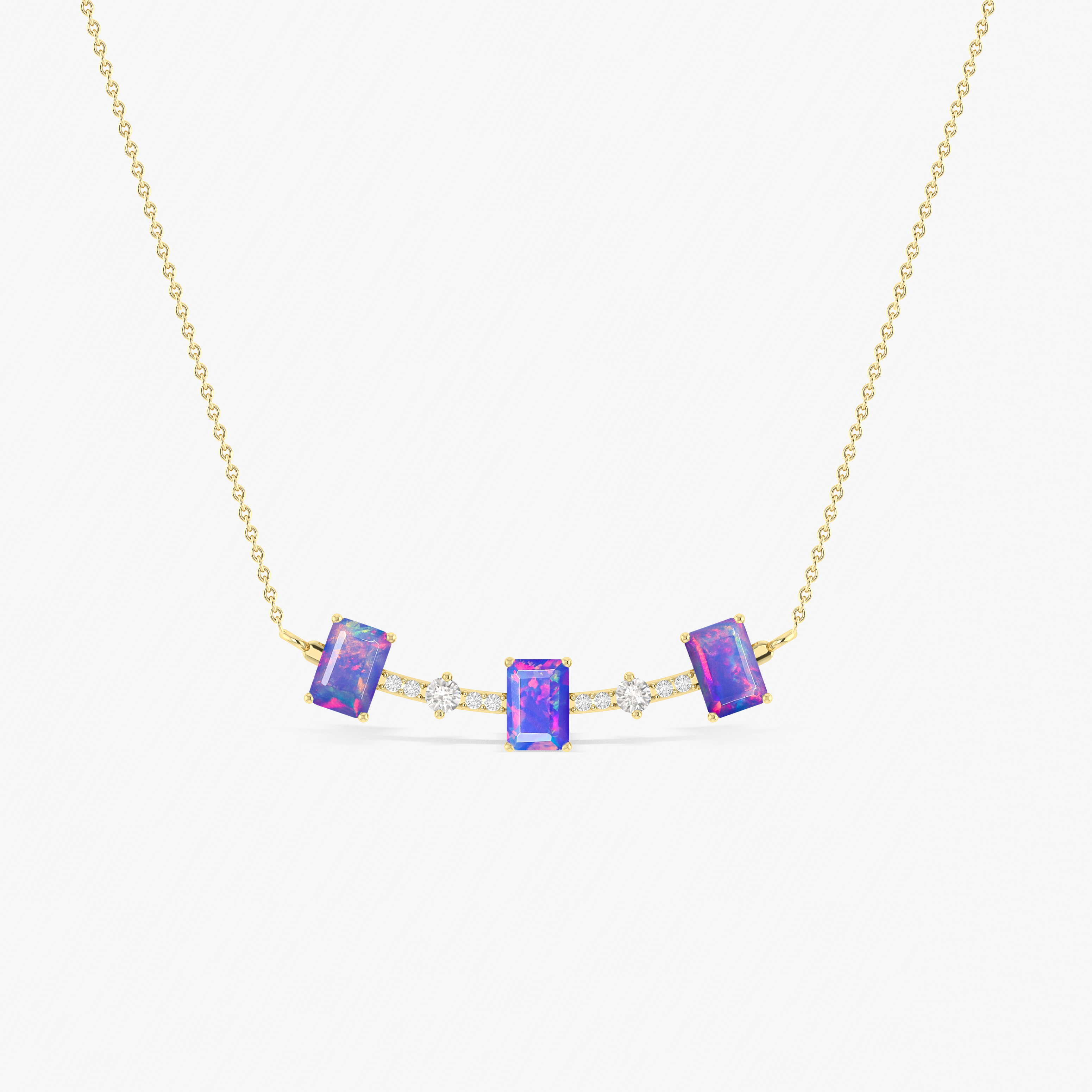 Opal Gold Necklace