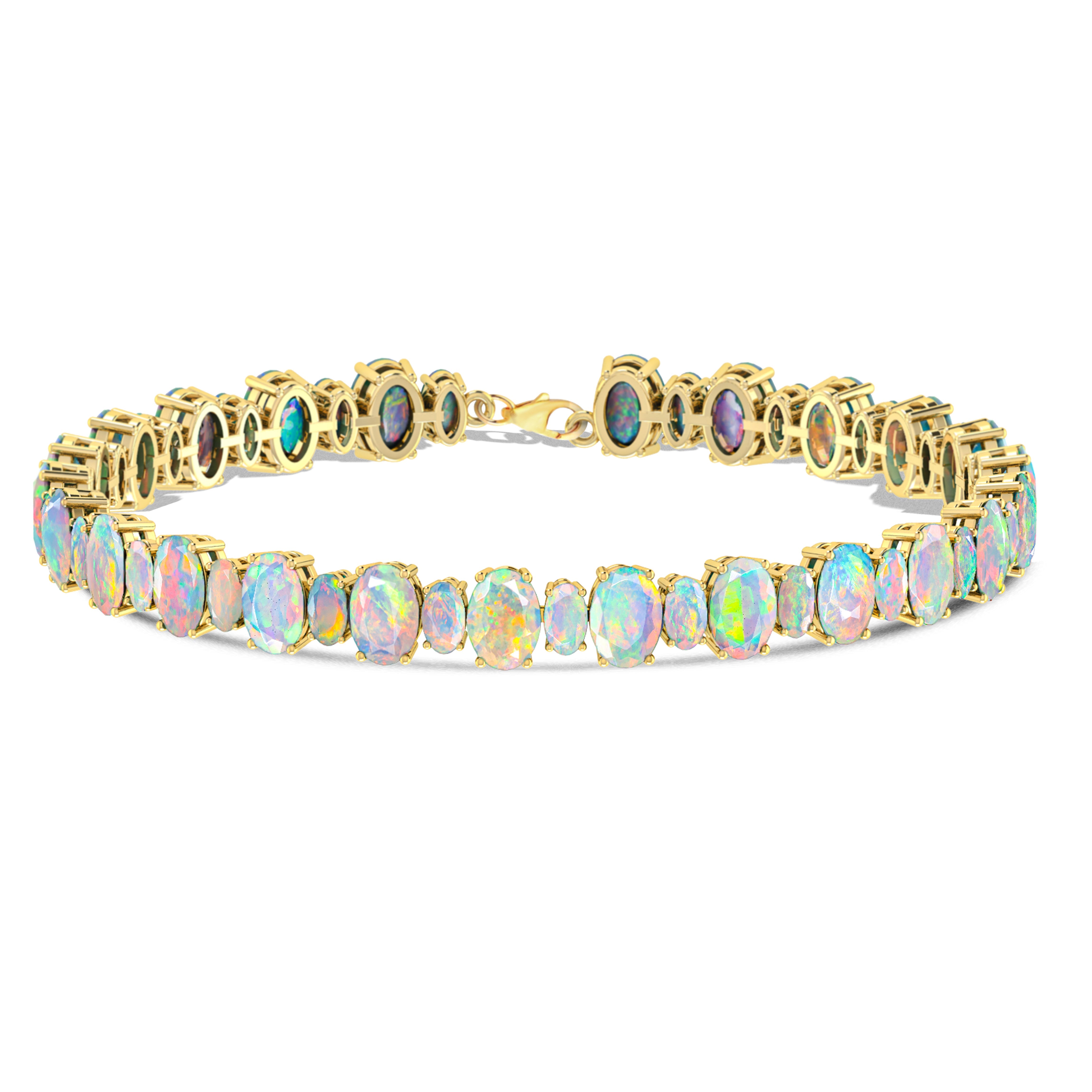 opal tennis bracelet