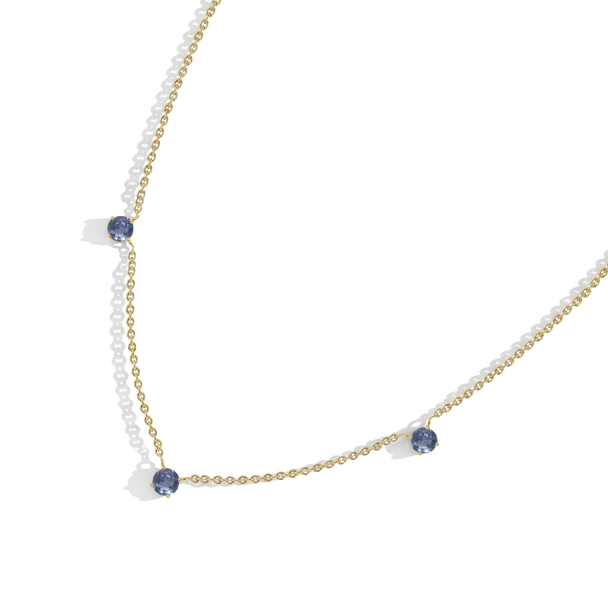 Sterling silver Alexandrite jewelry necklace with a sophisticated minimalist look.
